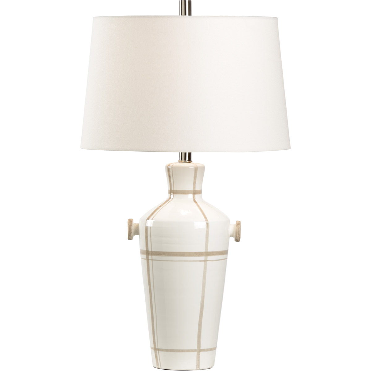 Vietri 29 inch 100 watt Chalk/Taupe Glaze Table Lamp Portable Light