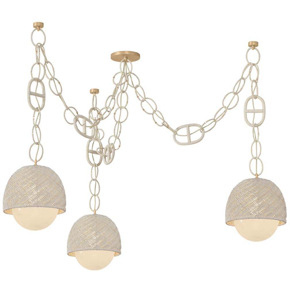 Piasu 3 Light 12.5 inch Champagne Leaf Chandelier Ceiling Light