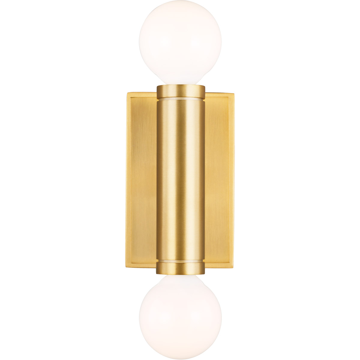 TOB by Thomas O'Brien Beckham Modern 2 Light 2.75 inch Burnished Brass ADA Wall Sconce Wall Light