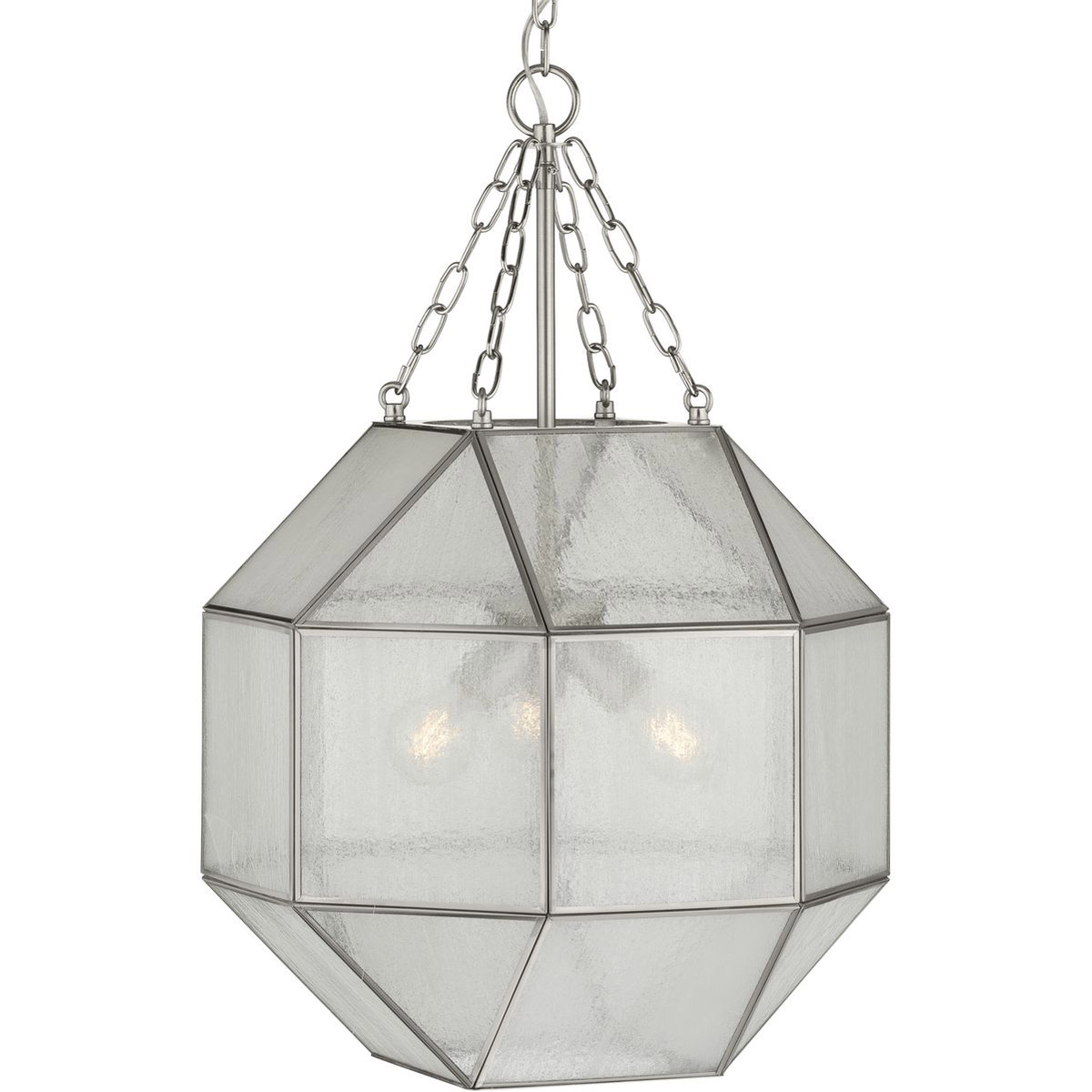 Mauldin 3 Light 17 inch Brushed Nickel Pendant Ceiling Light, Design Series