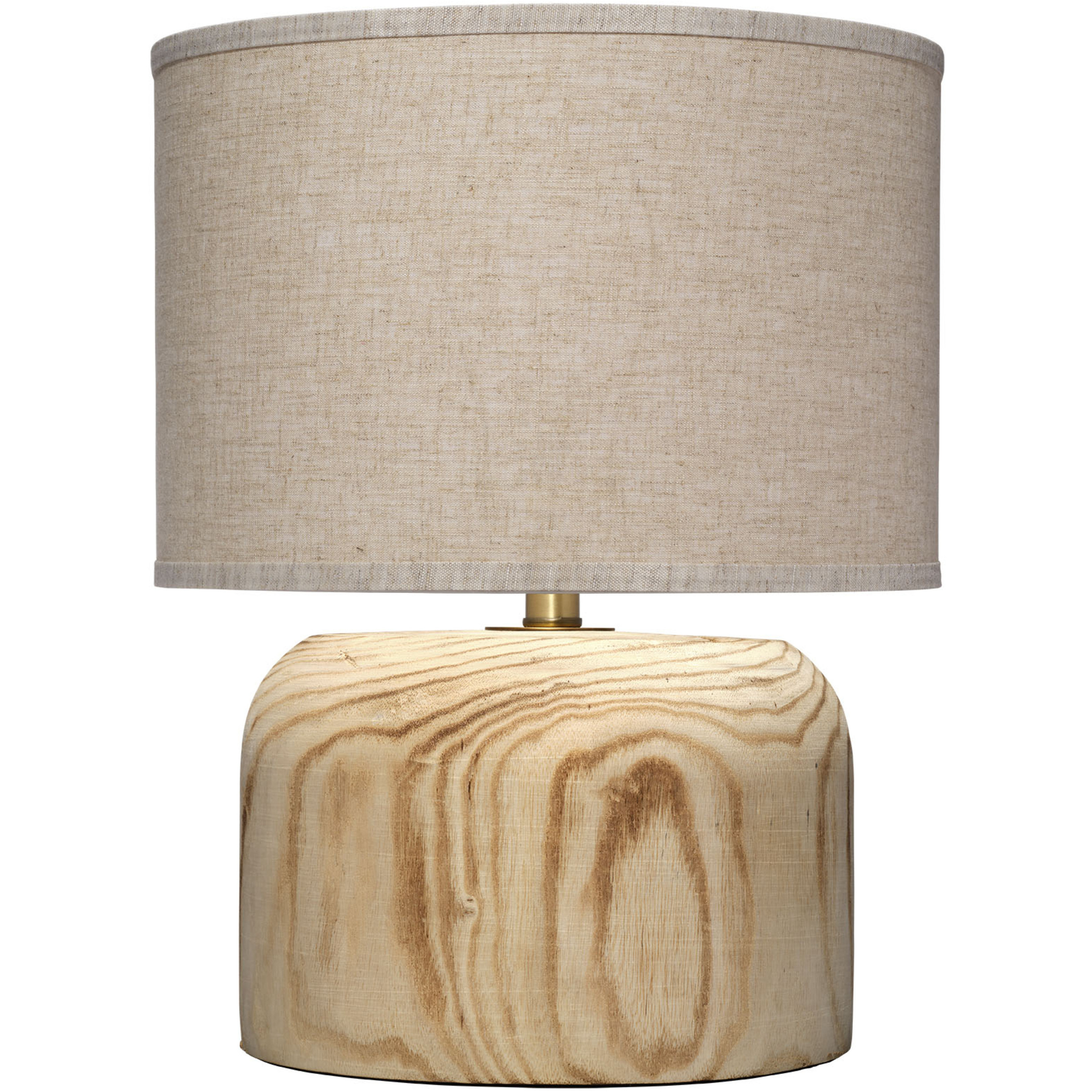 Timber 18 inch 150 watt Natural Paulownia Wood Table Lamp Portable Light