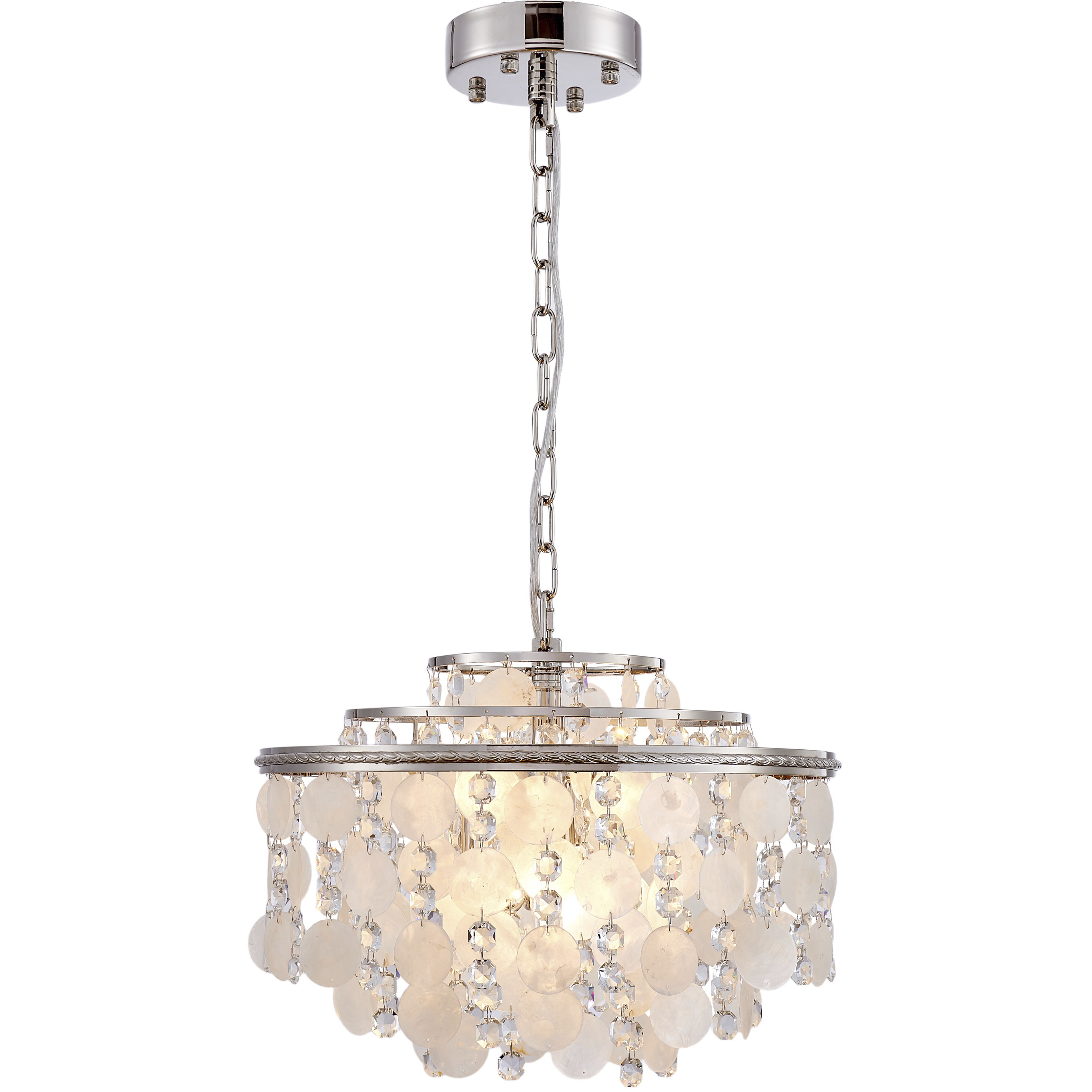 Avara 6 Light 18 inch Polished Nickel Chandelier Ceiling Light