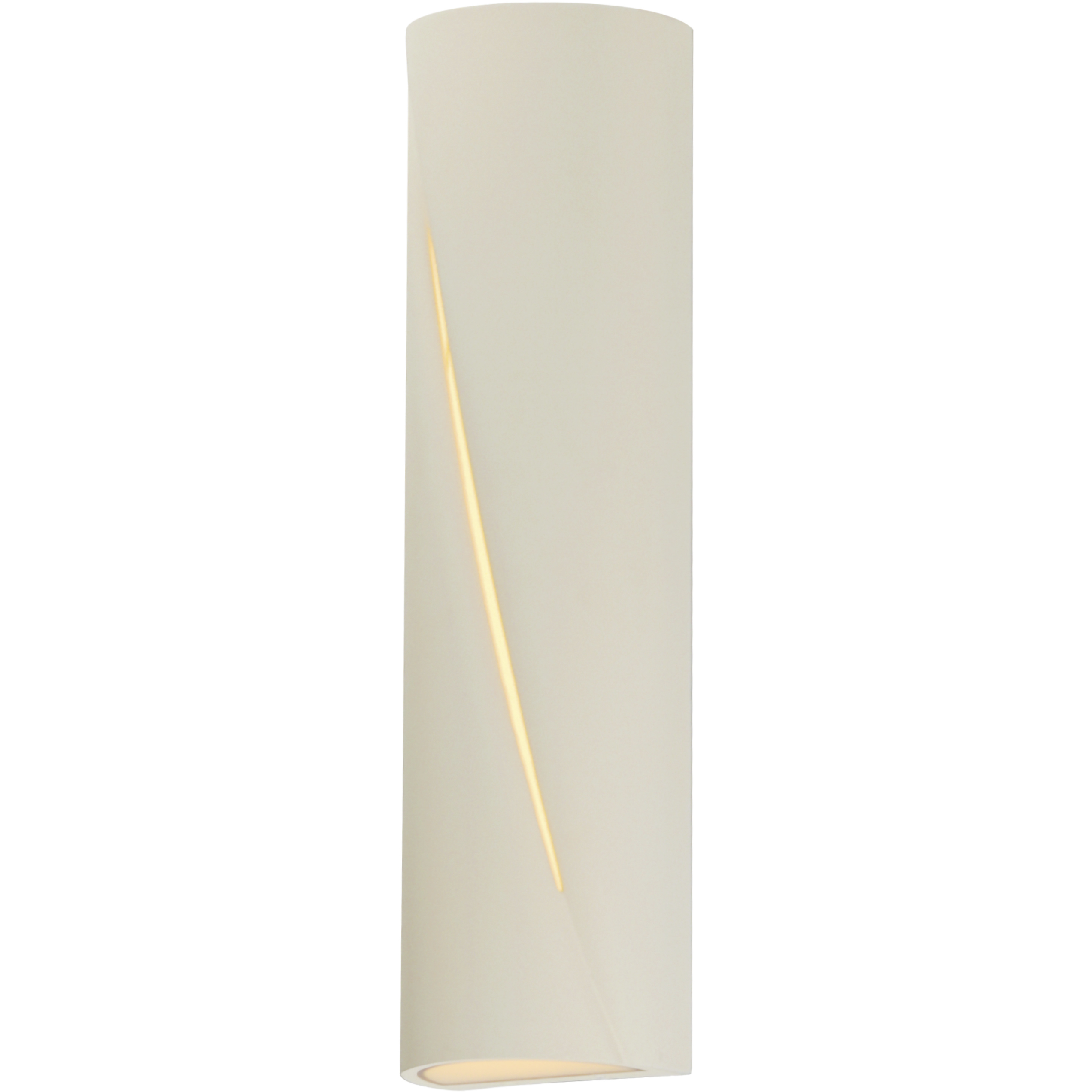 Puff LED 22 inch Chaulk White Outdoor Wall Mount