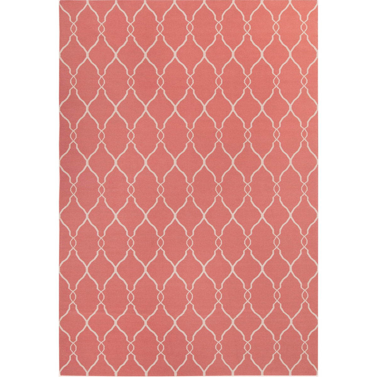 Fallon 156 X 108 inch Rose, Ivory Rug