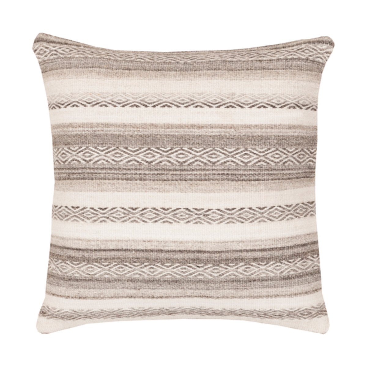 Isabella 18 X 18 inch Light Gray/Ivory/Charcoal/Dark Brown Pillow Kit