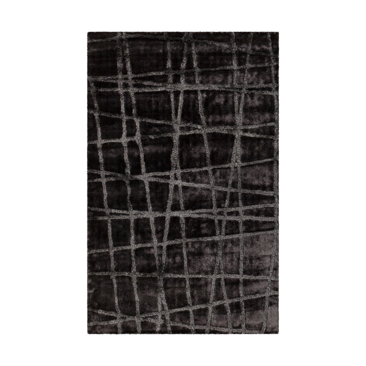 Graph 96 X 60 inch Charcoal/Taupe Rugs, Polyester