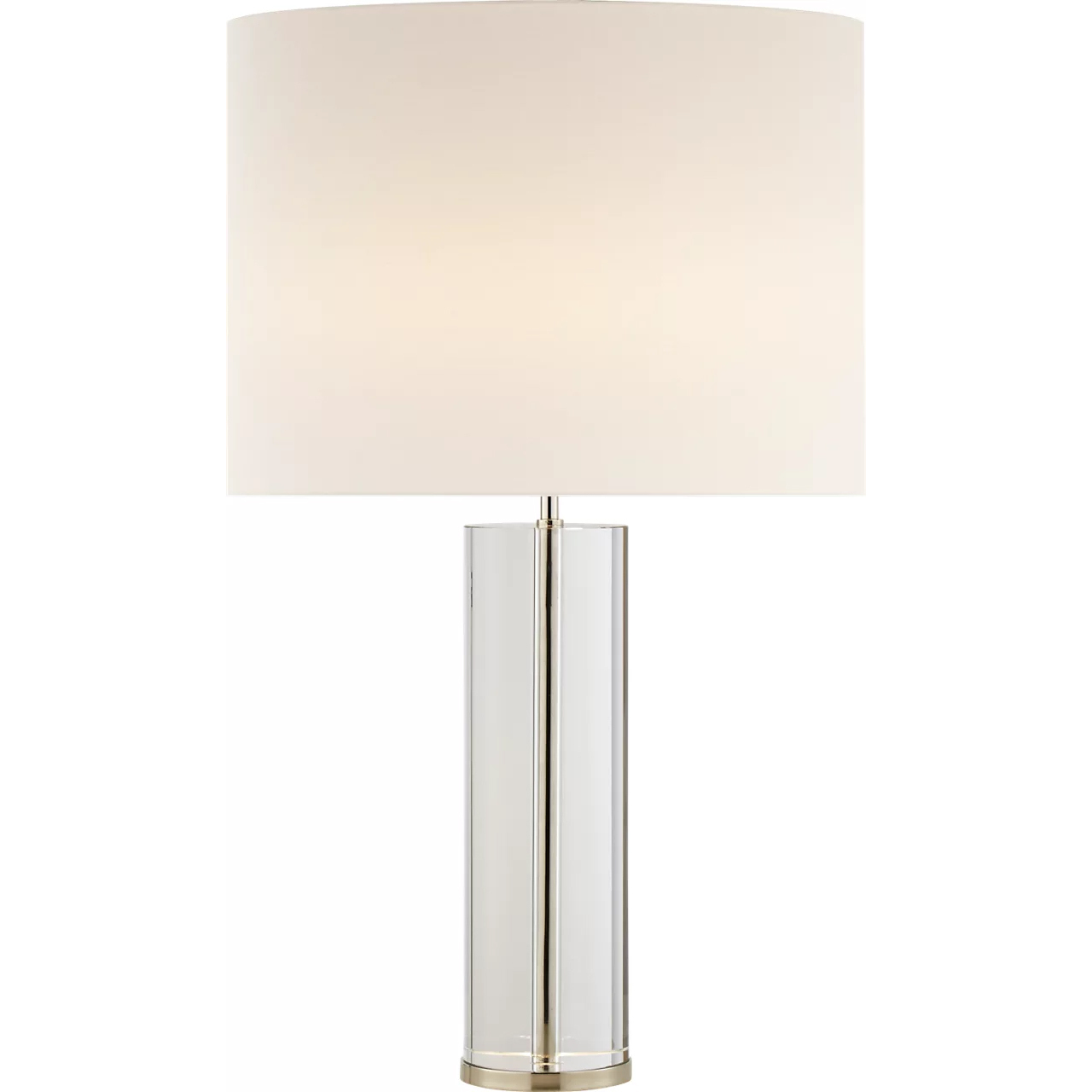 AERIN Lineham 29.5 inch 60 watt Crystal and Polished Nickel Table Lamp Portable Light