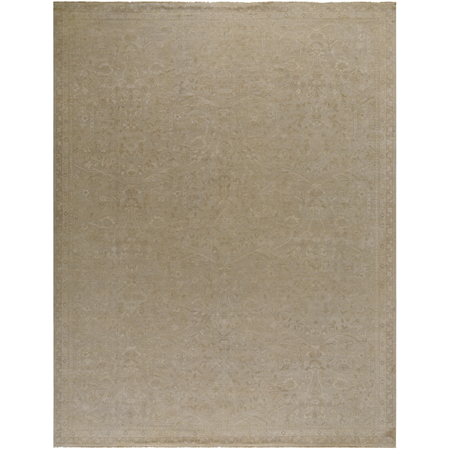 Kerman 180 X 144 inch Prairie Dust / Khaki Handmade Rug in 12 x 15
