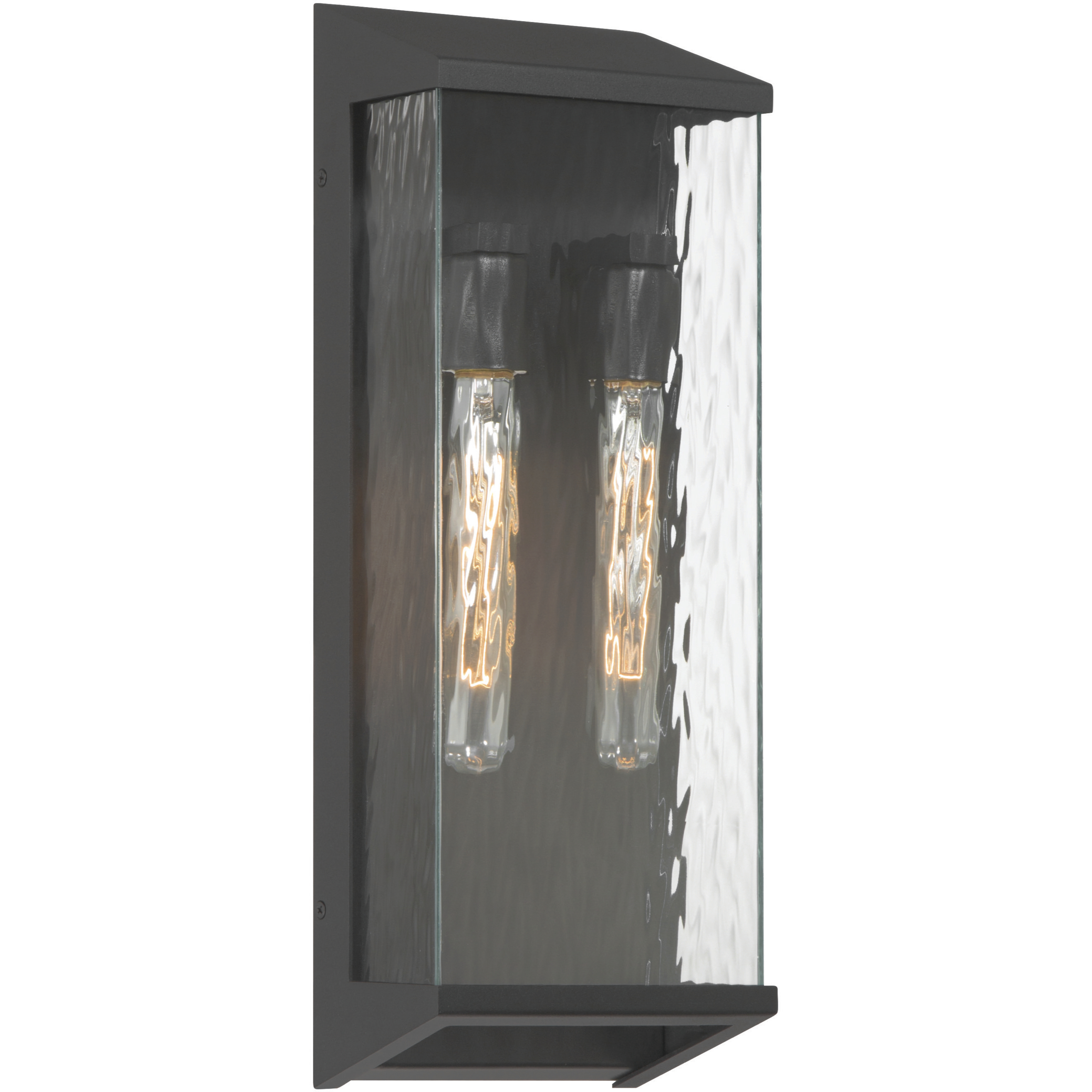 Azure Bay 2 Light 18.75 inch Black Outdoor Wall Sconce