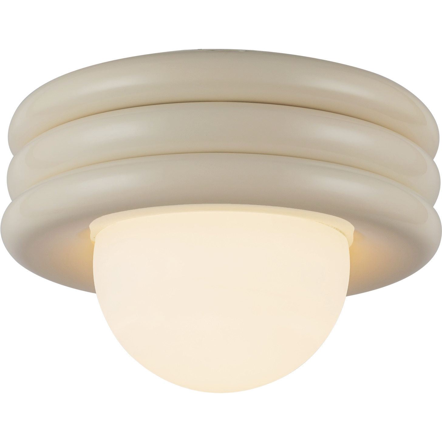 Alora Mood Harvey 1 Light 12 inch Pearl White Semi-Flush Mount Ceiling Light