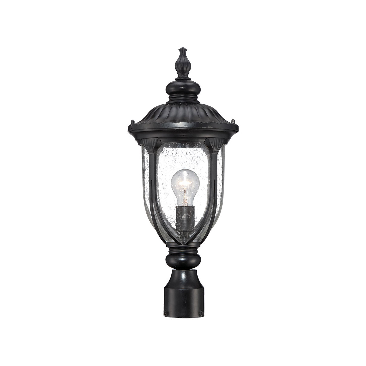 Laurens 1 Light 21 inch Matte Black Exterior Post Mount Light