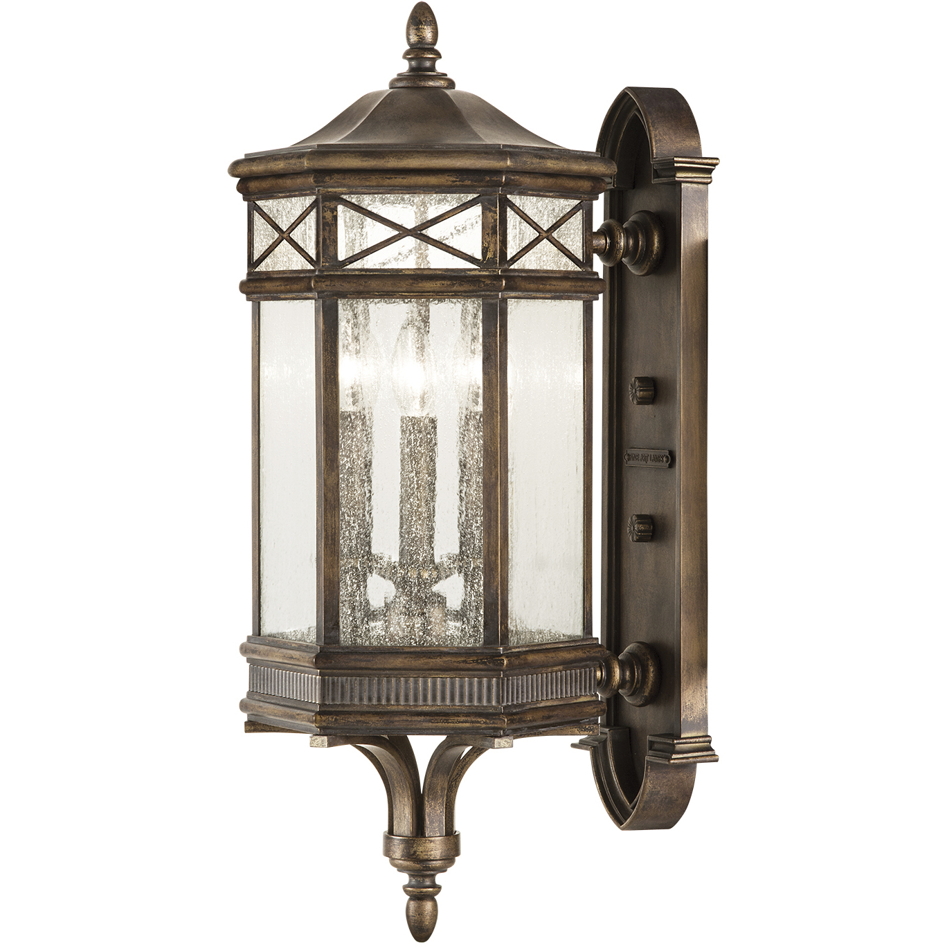 Holland Park 3 Light 27 inch Bronze Outdoor Wall Mount