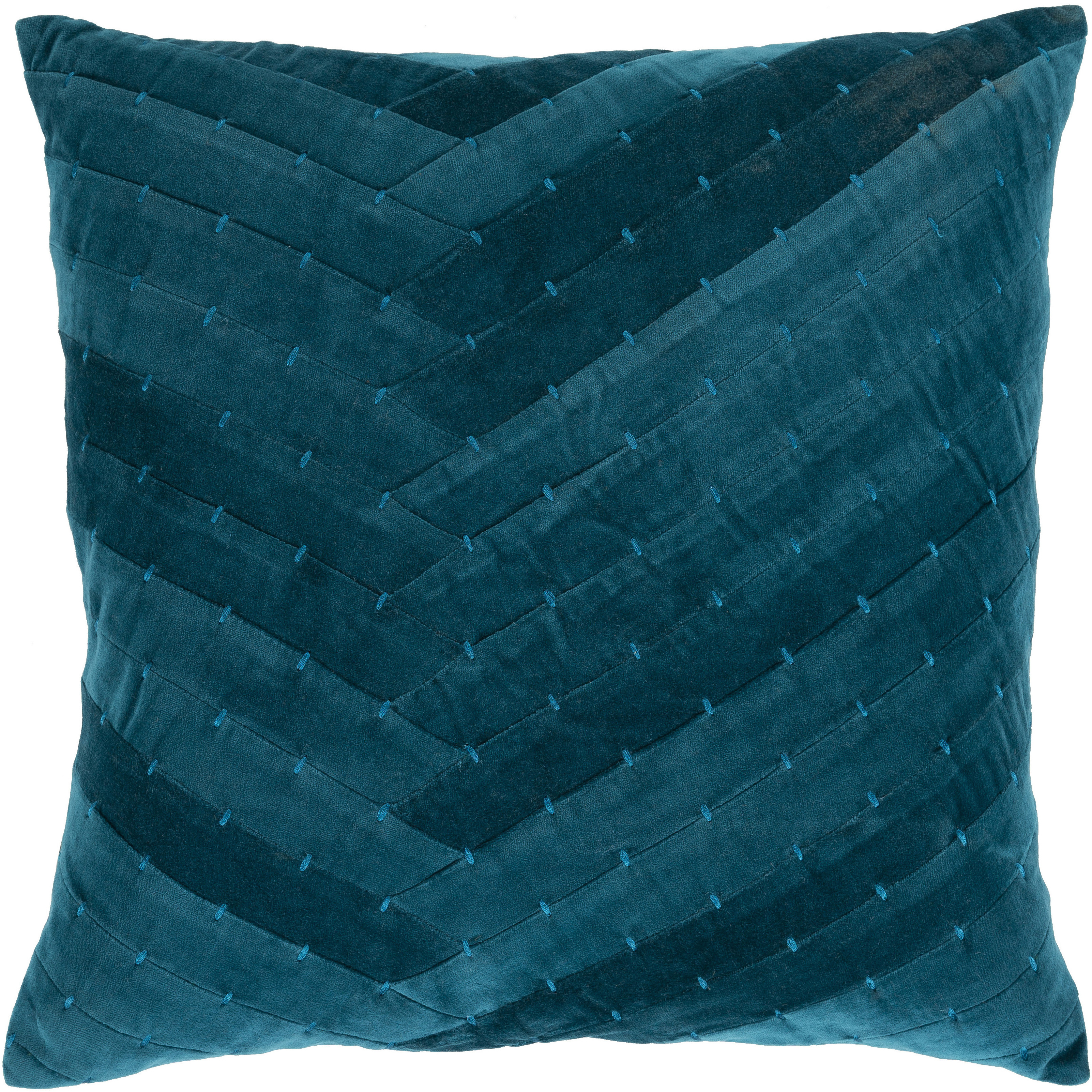 Aviana 22 X 22 inch Teal Pillow Kit, Square