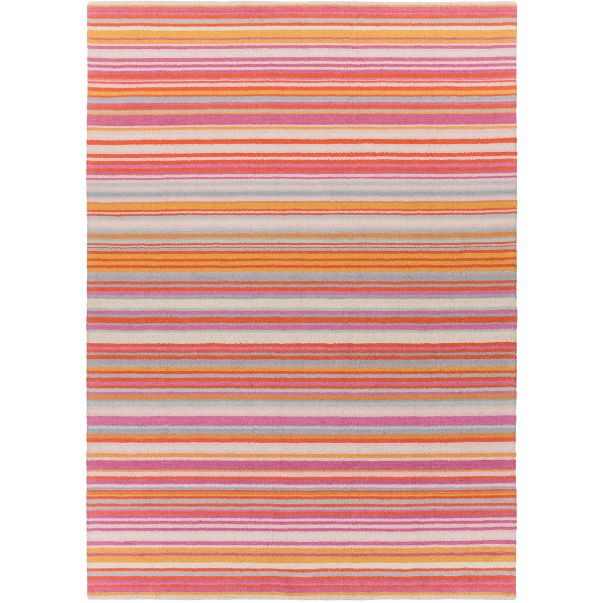 Mystique 156 X 108 inch Bright Pink, Burnt Orange, Khaki Rug
