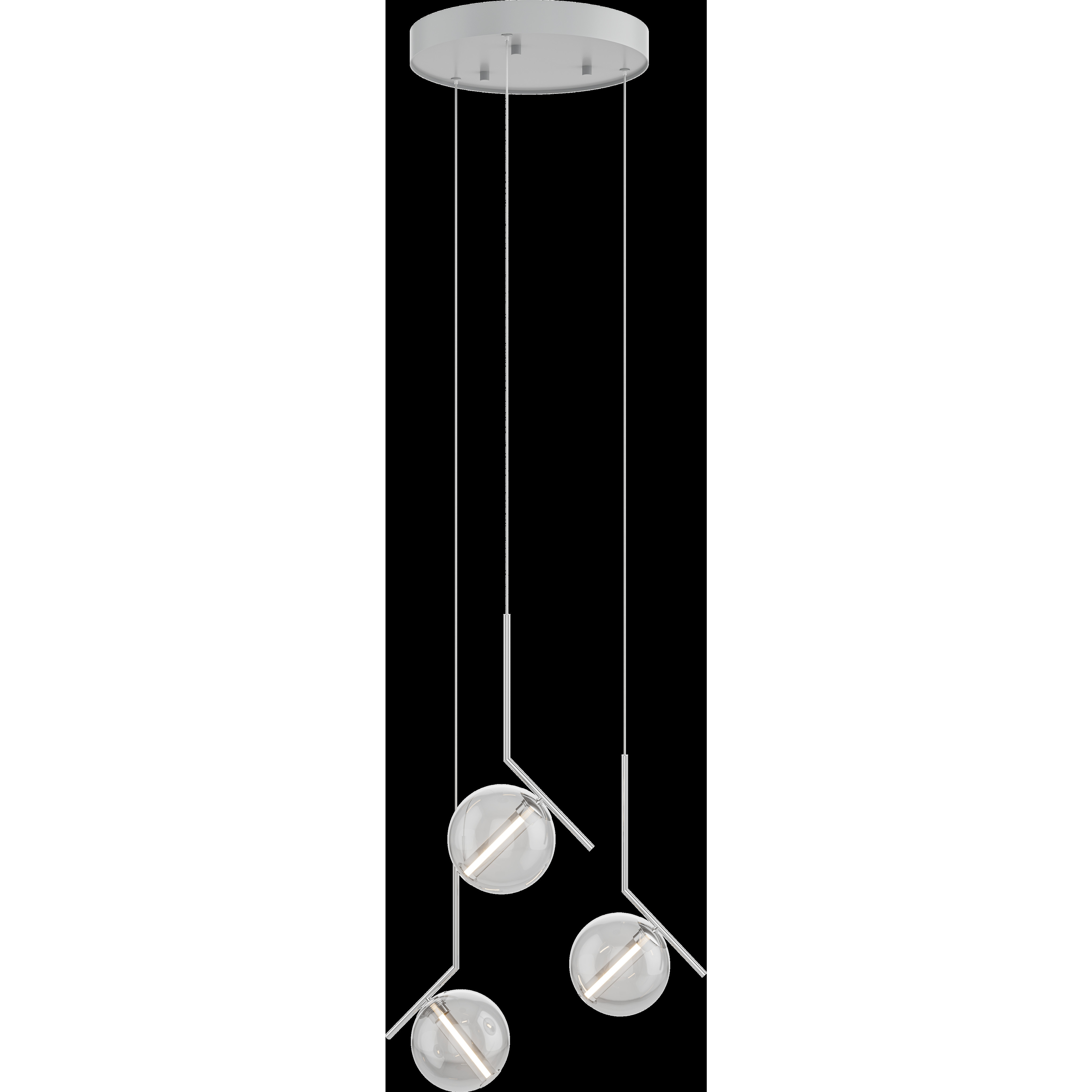 Vetri LED 13.78 inch Chrome Pendant Ceiling Light