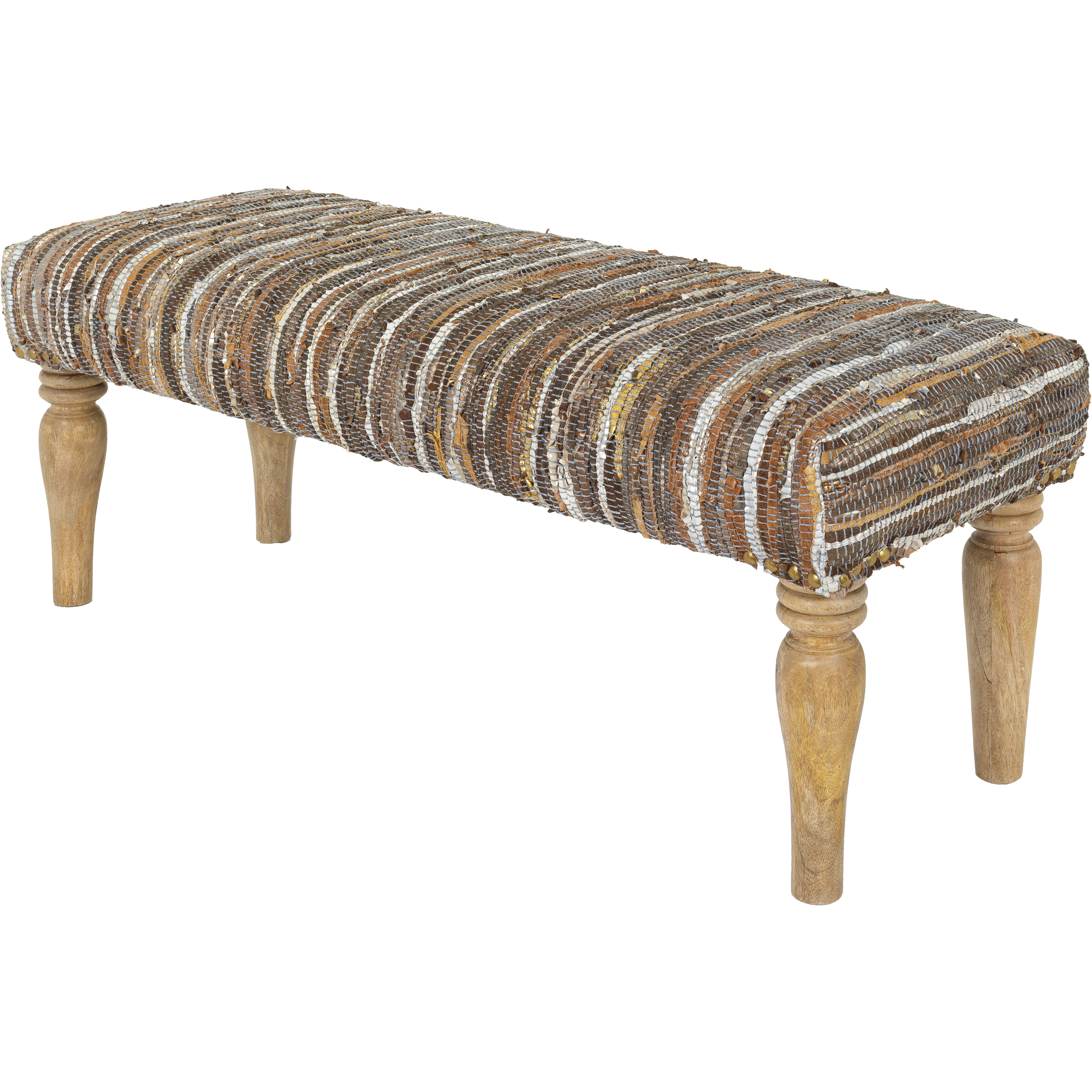 Anthracite Grey Upholstered Bench