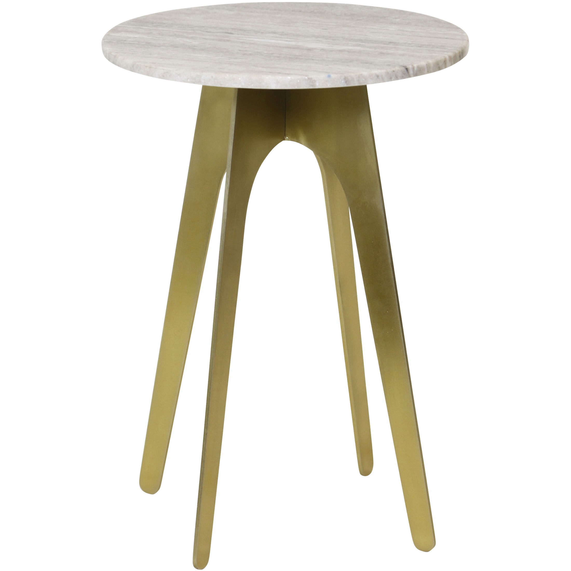 Cameron 20 X 14 inch Natural and Gold Side Table
