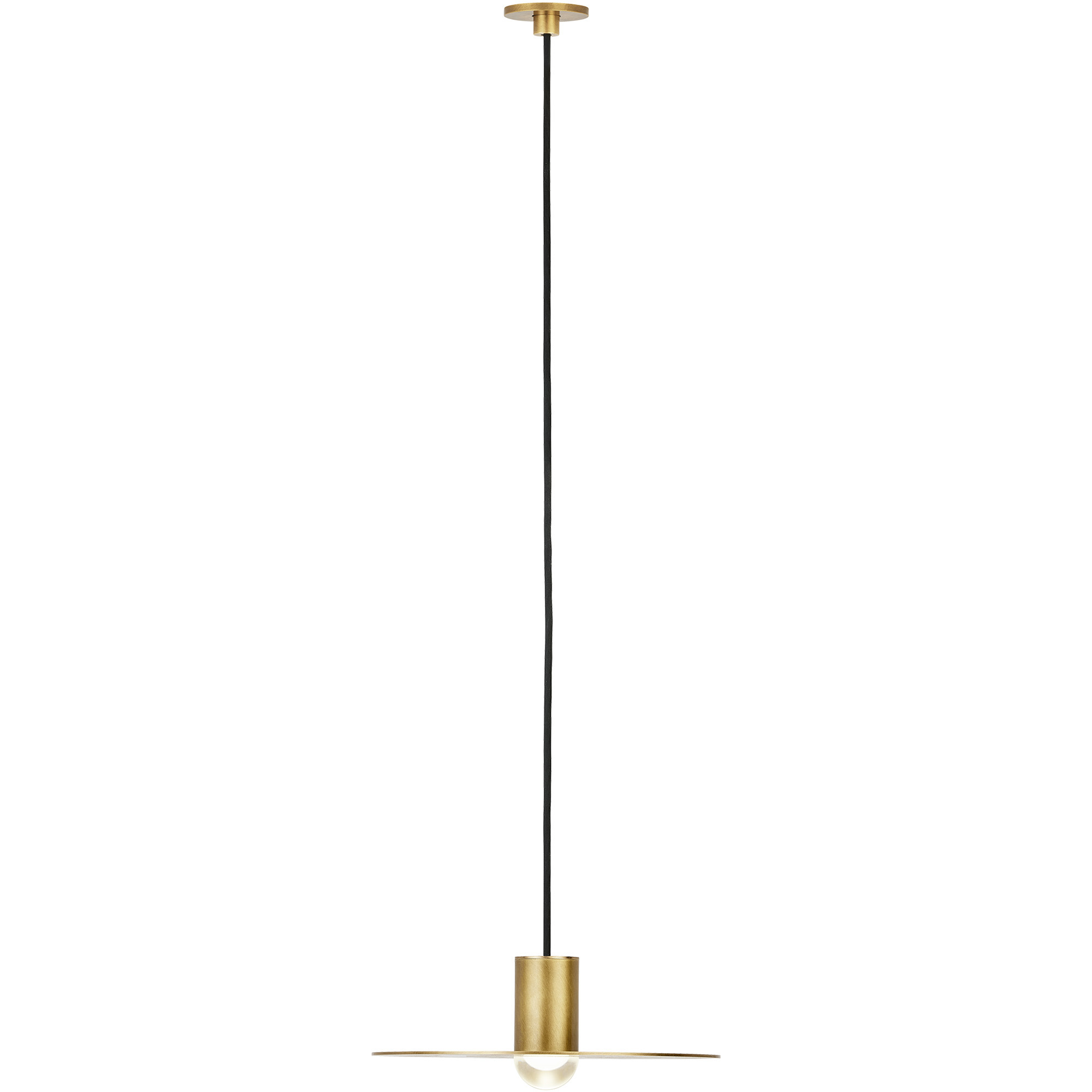 Sean Lavin Eaves LED Natural Brass Pendant Ceiling Light, Integrated LED