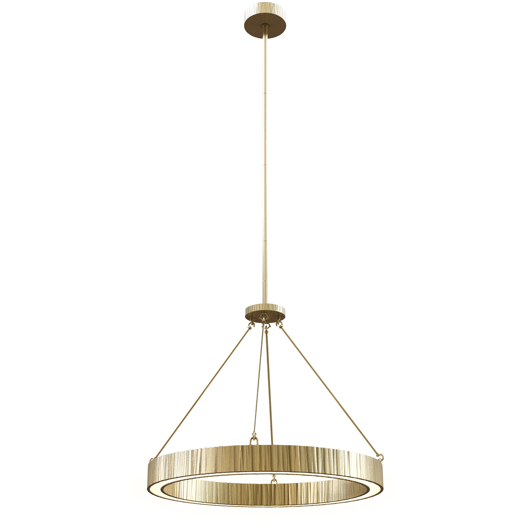 Kensington LED 30 inch Vintage Brass Pendant Ceiling Light