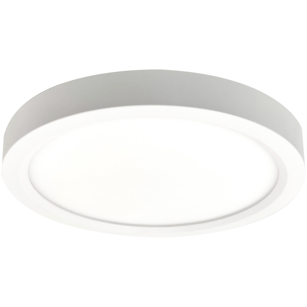wELO 1 Light 8.13 inch White Surface Ceiling Light in 2700K
