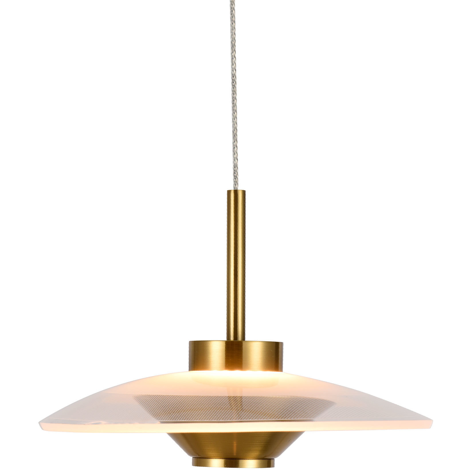 VONN Ferrara Series 7.25 inch Antique Brass Pendant Ceiling Light, Artisan Collection VAP2321AB - Open Box