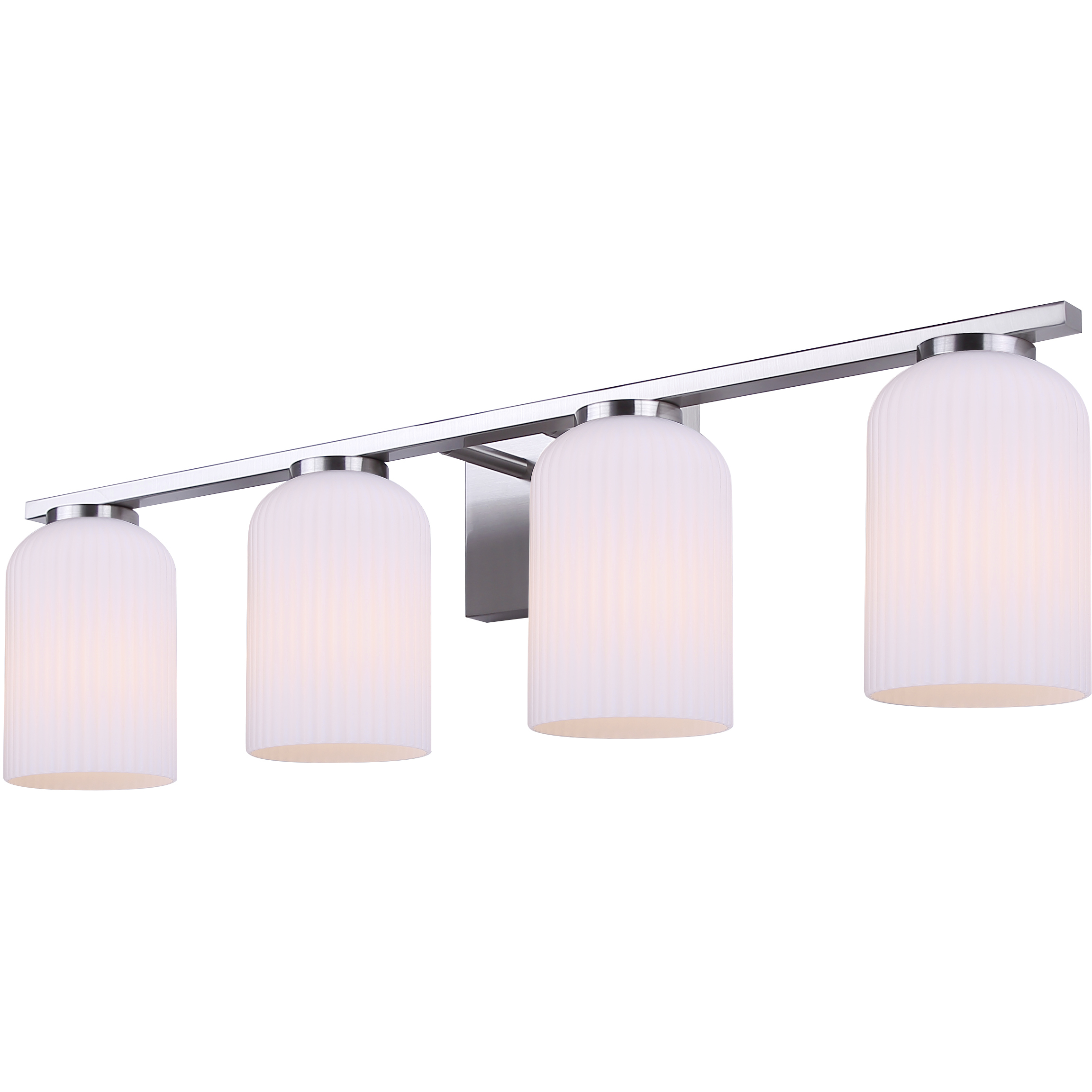 Bram 4 Light 29 inch Brushed Nickel Vanity Fixture Wall Light