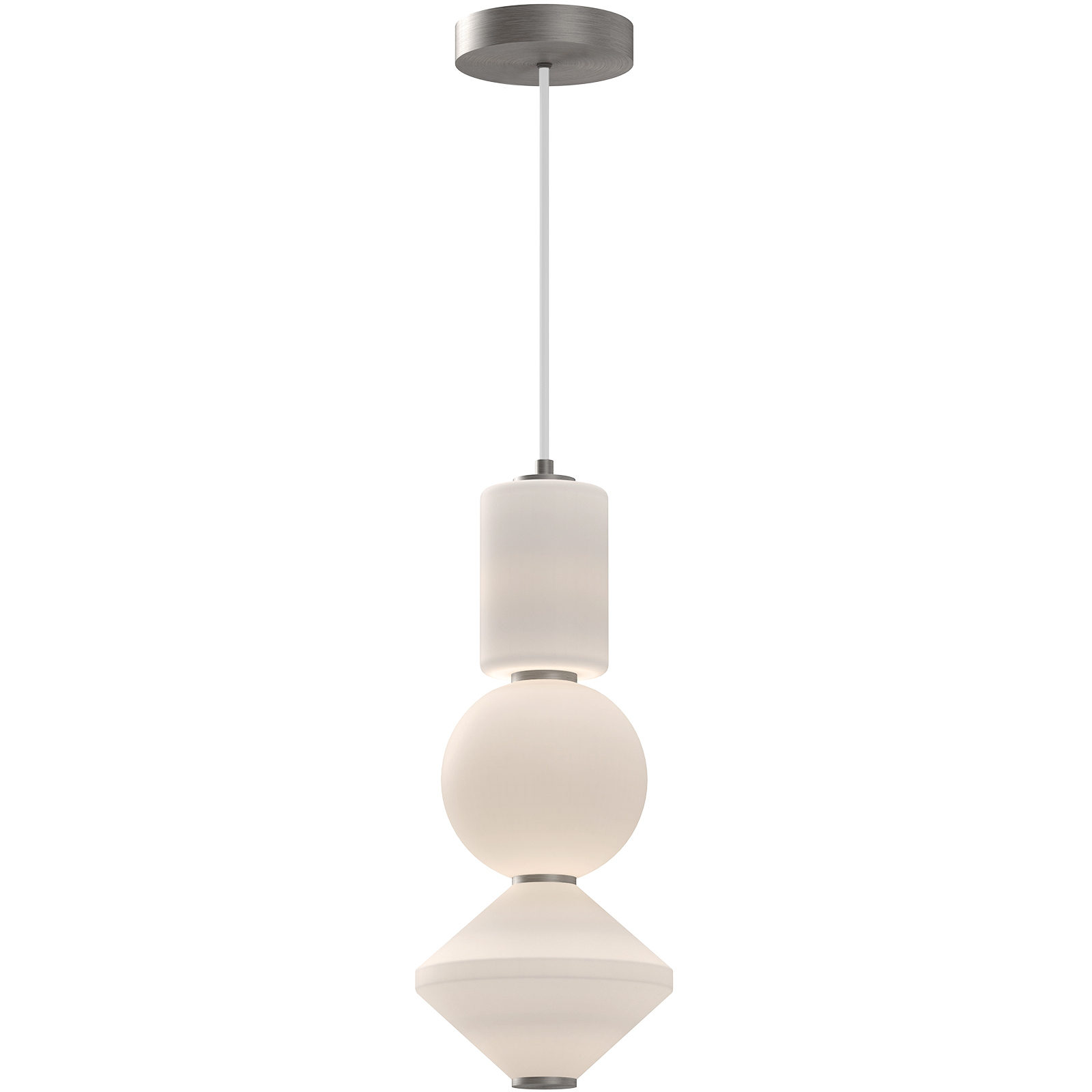 Alora Mood Bijou LED 7.88 inch Brushed Nickel Pendant Ceiling Light