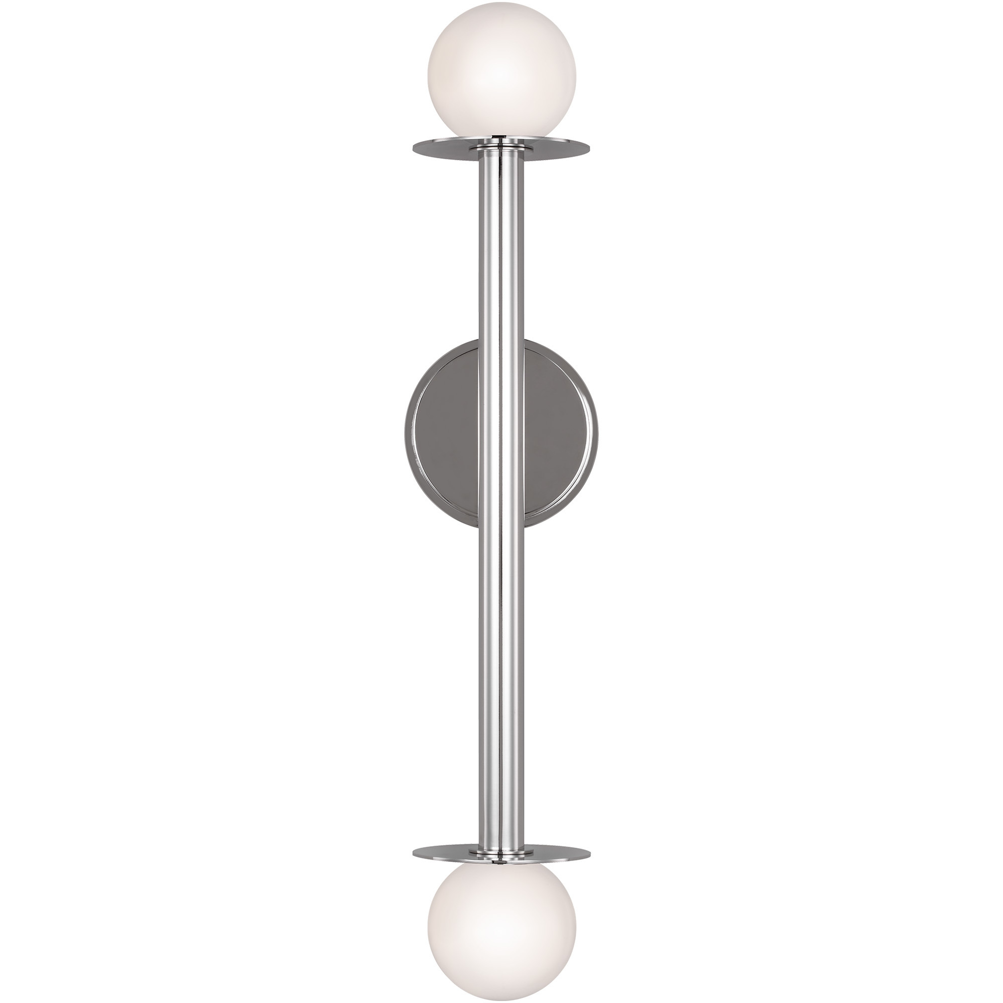 Kelly by Kelly Wearstler Nodes 2 Light 4.75 inch Polished Nickel Sconce Wall Light