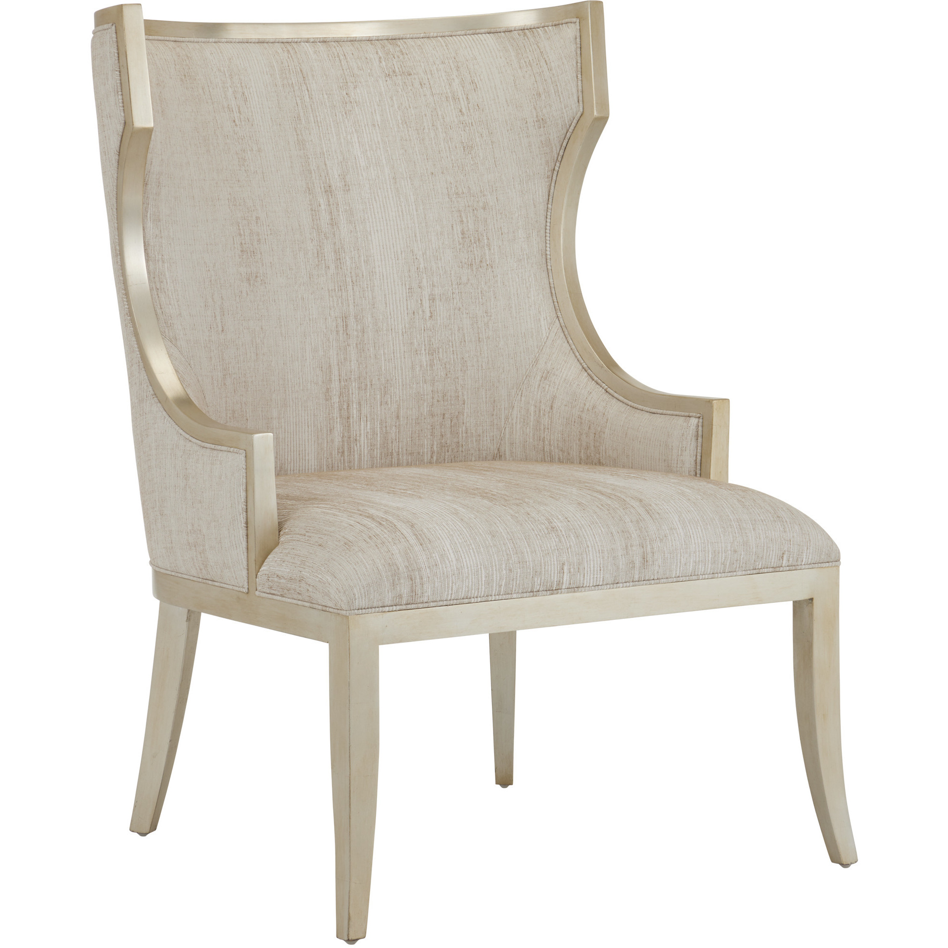 Garson Silver Leaf and Fresh Files Linen Chair