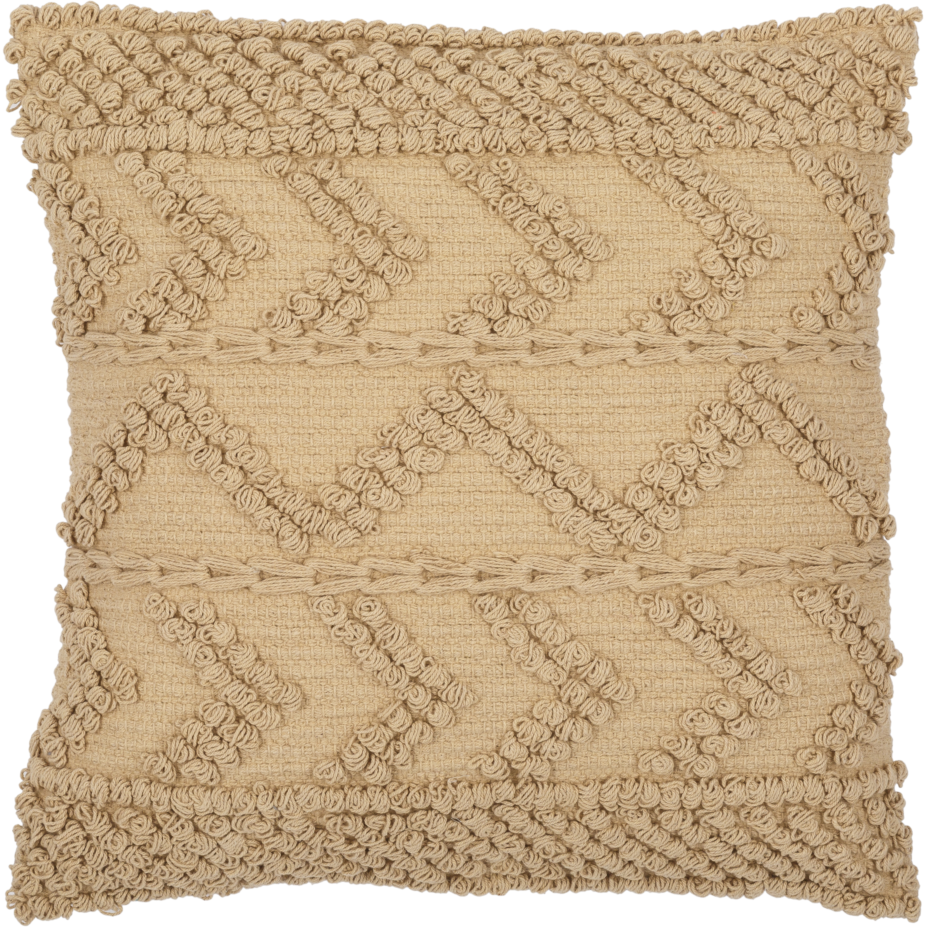 Merdo 20 inch Tan Pillow Kit in 20 x 20, Square