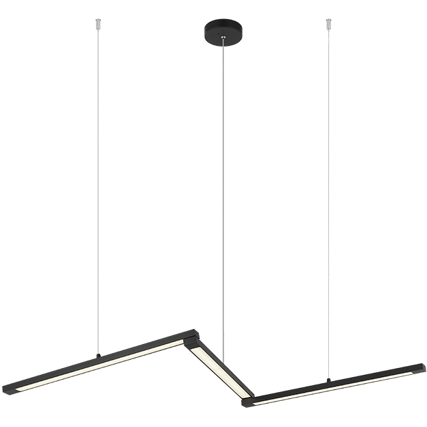 Archie 3 Light 1.38 inch Matte Black Pendant Ceiling Light