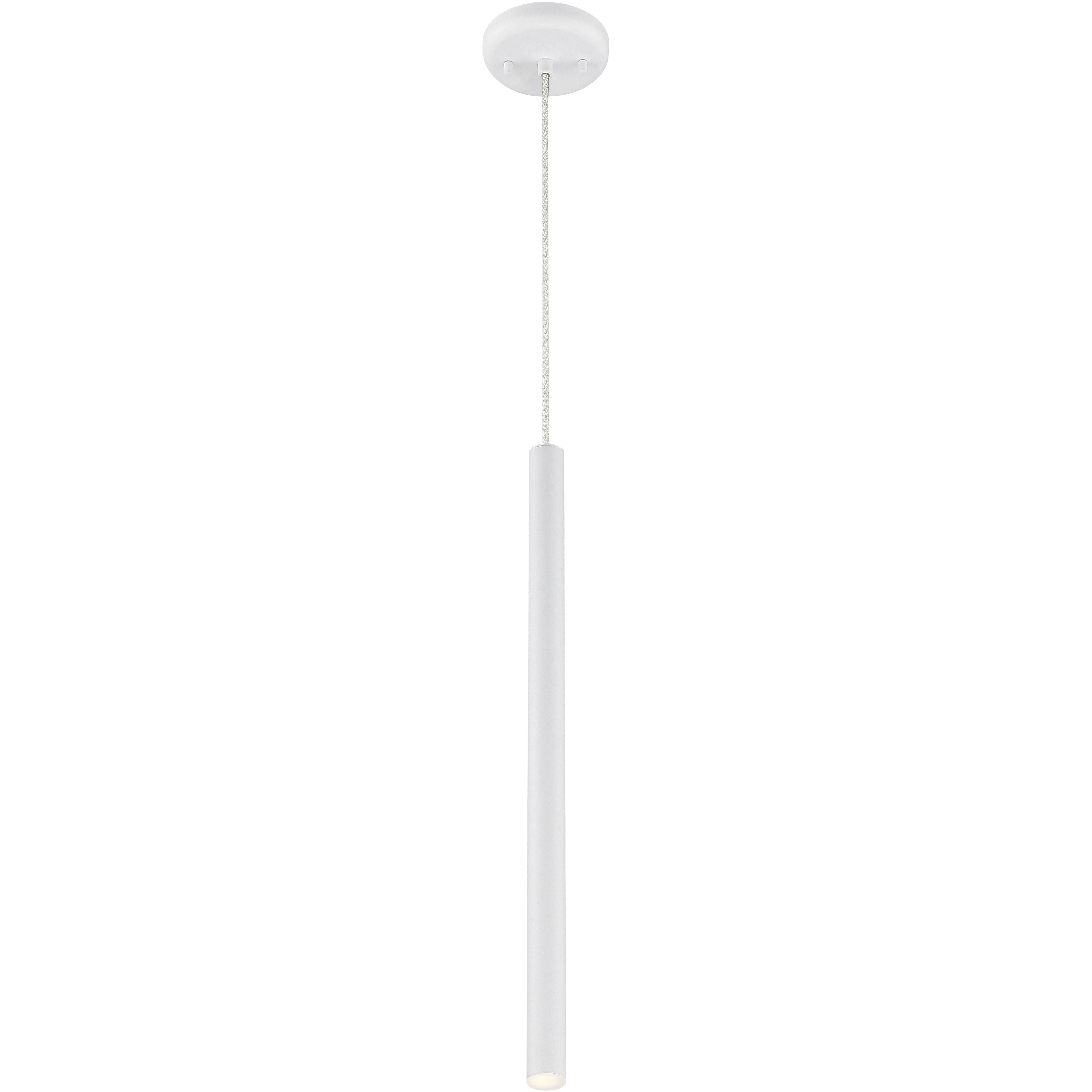 Forest LED 4.75 inch Matte White Pendant Ceiling Light in Matt white Steel