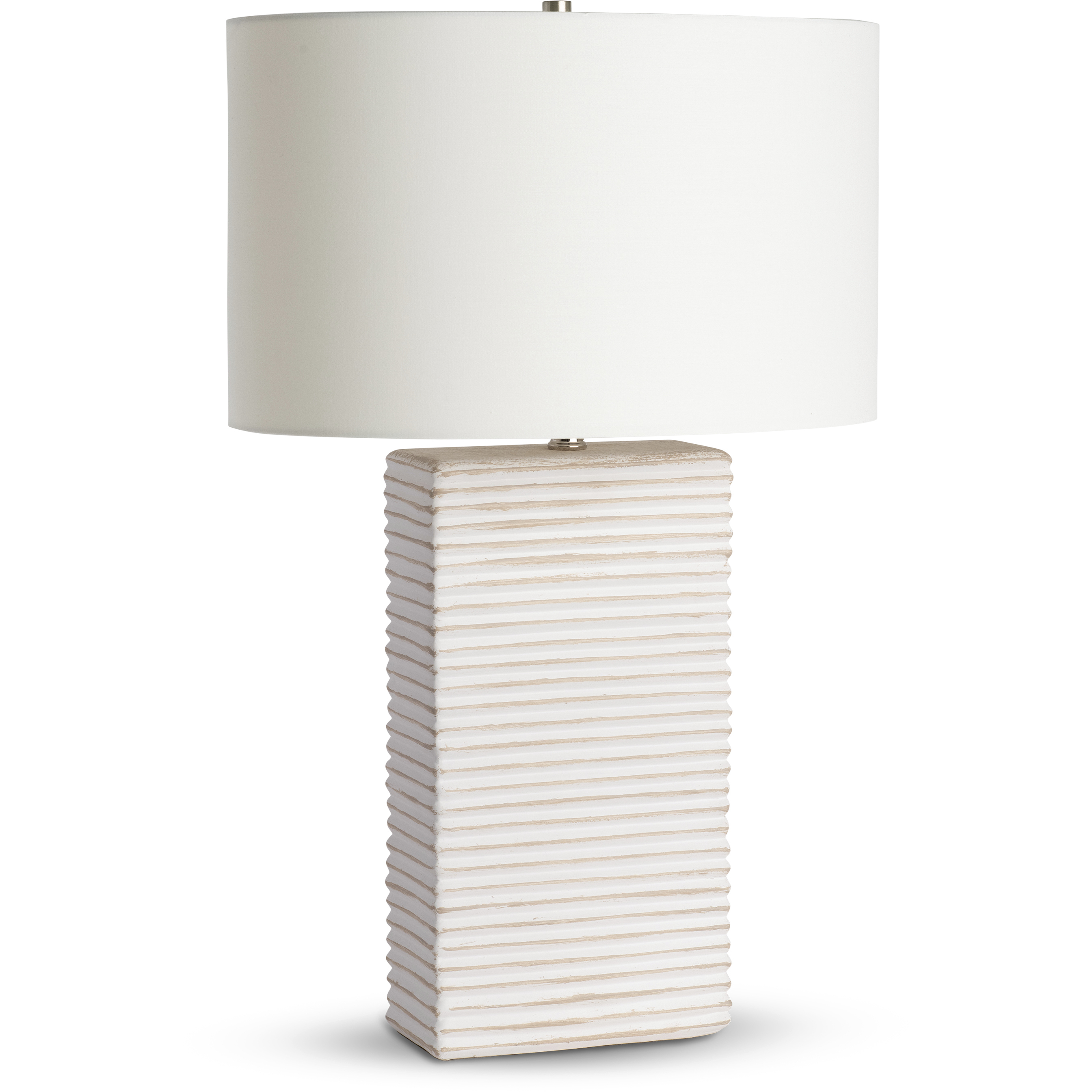 Eastwood 26.75 inch 150.00 watt White and Taupe Matte Table Lamp Portable Light
