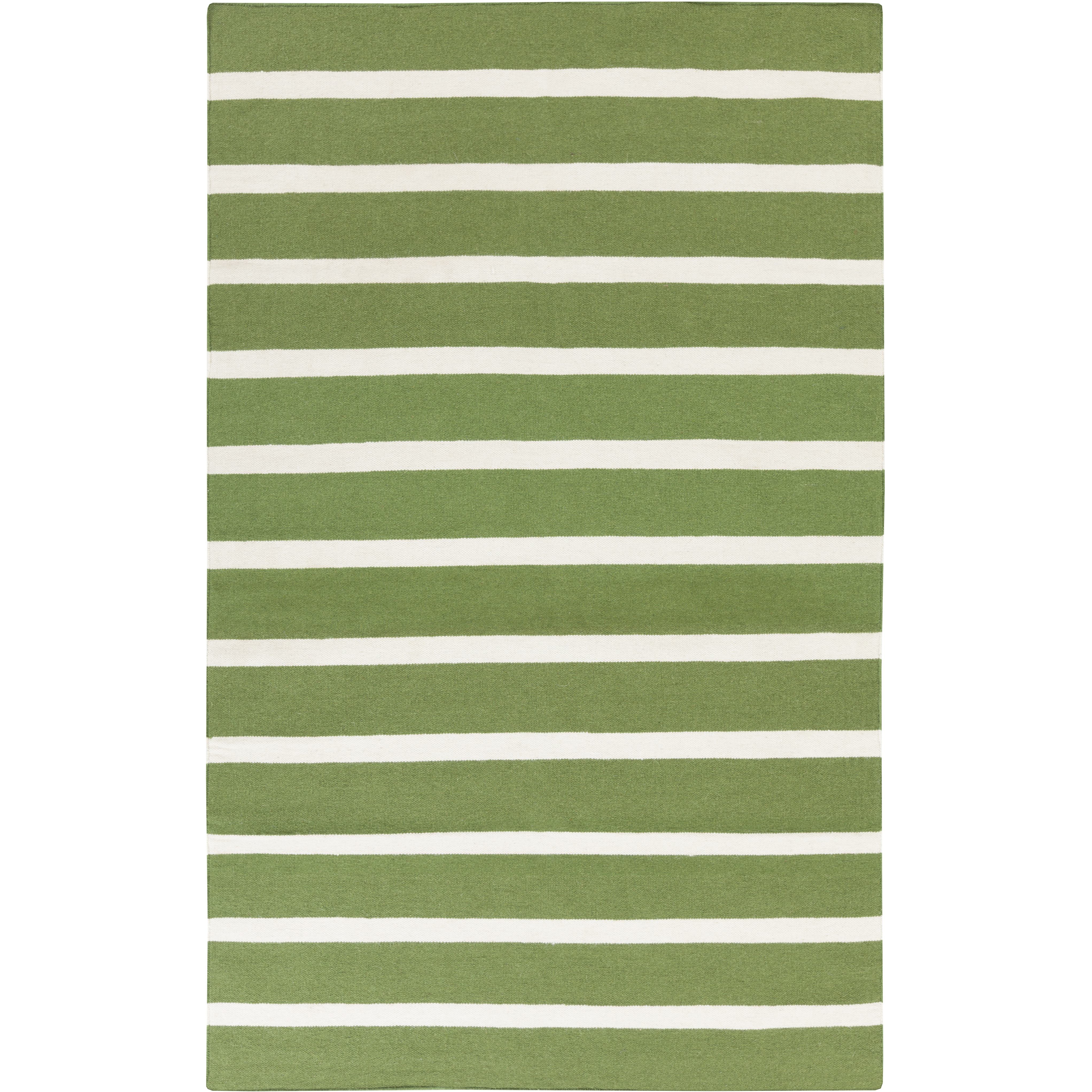 Frontier Light Beige/Grass Green Handmade Rug