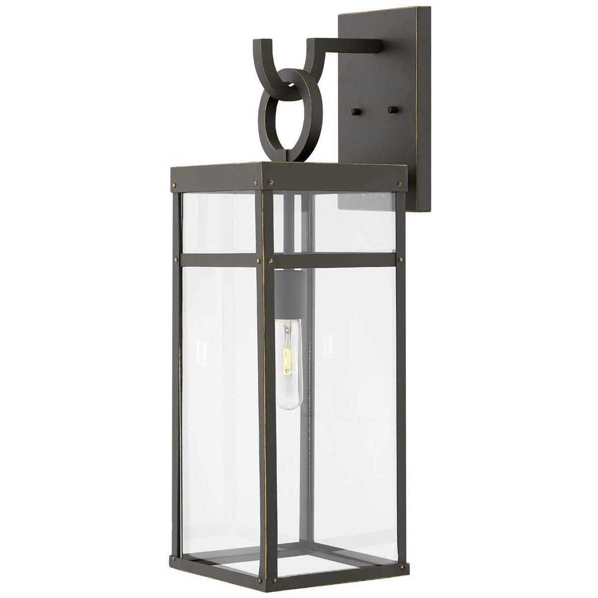 Estate Series Porter Outdoor Wall Mount Lantern in Oil Rubbed Bronze, Non-LED, Open Air