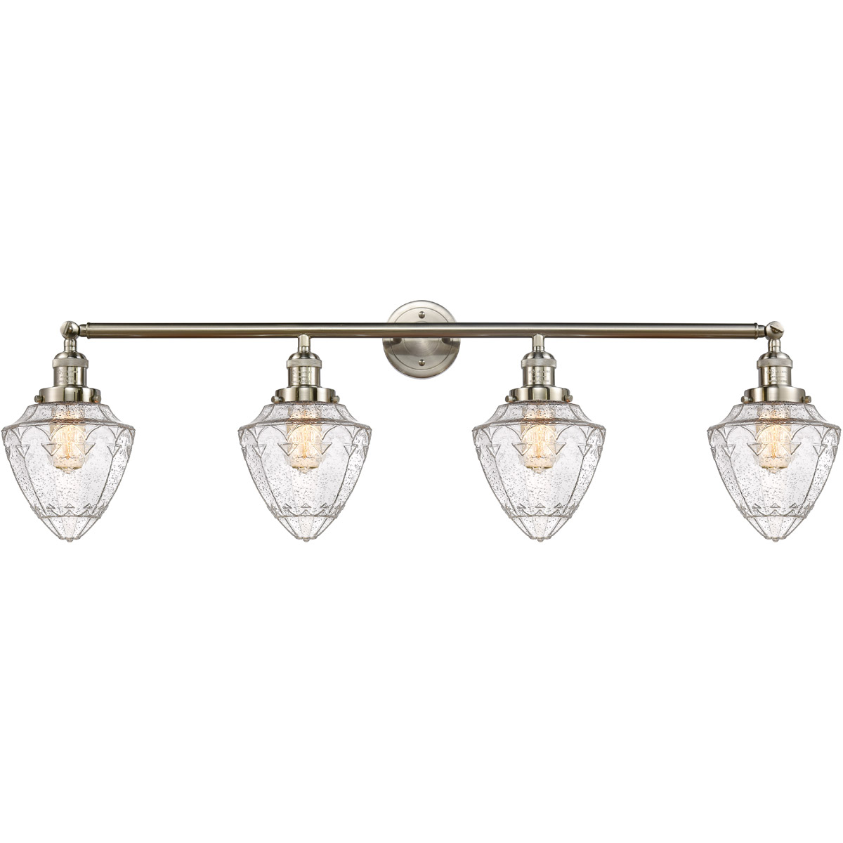 Franklin Restoration Bullet LED 46 inch Brushed Satin Nickel Bath Vanity Light Wall Light