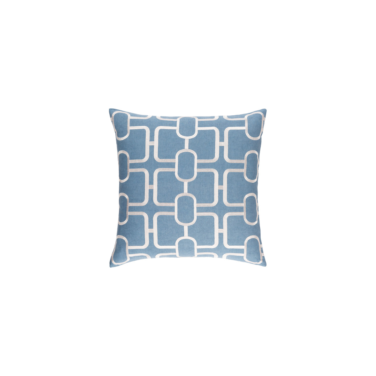 Lockhart 20 X 20 inch Denim and White Pillow