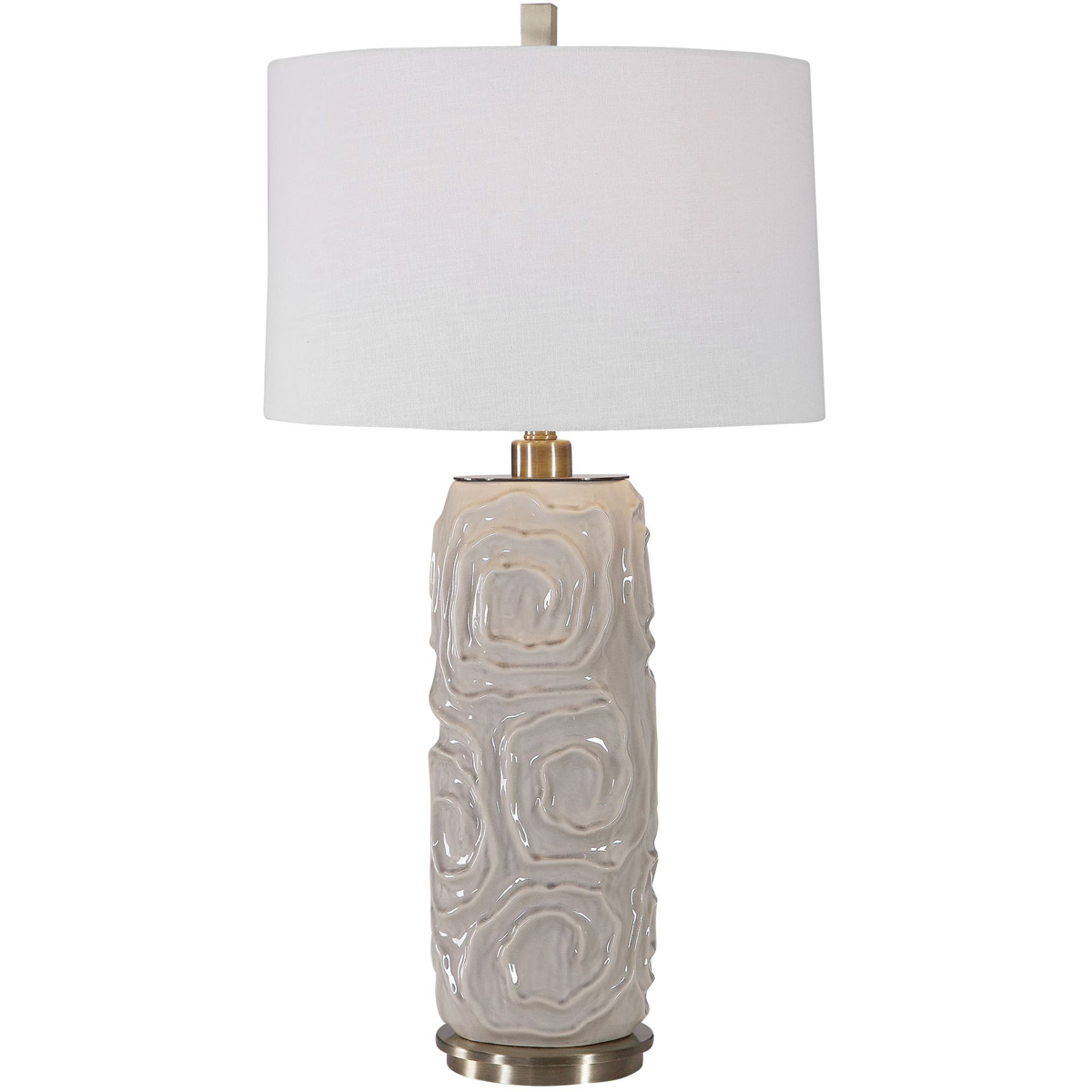 Zade 34 inch 150 watt Warm Gray Table Lamp Portable Light