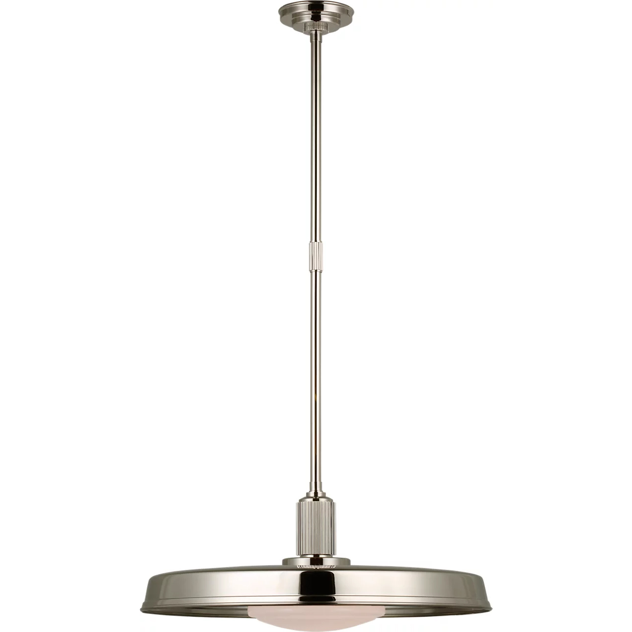 Chapman & Myers Ruhlmann LED 24 inch Polished Nickel Factory Pendant Ceiling Light