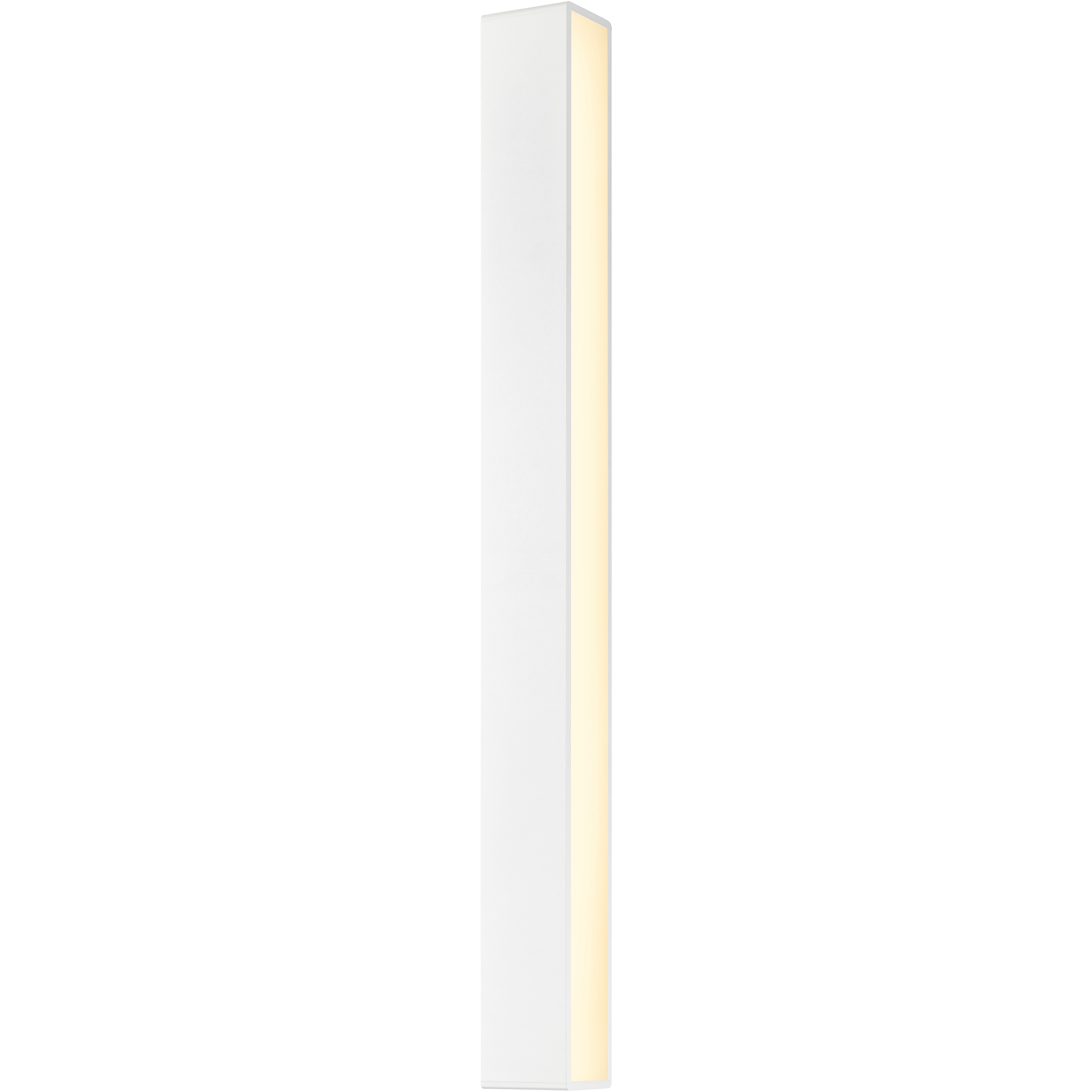 Sideways LED 36 inch Textured White Indoor-Outdoor Sconce, Inside-Out