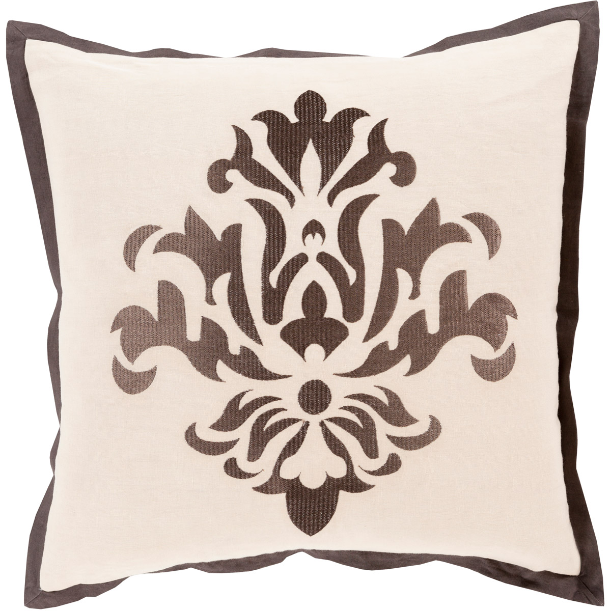 Cosette 22 inch Beige, Charcoal Pillow Kit