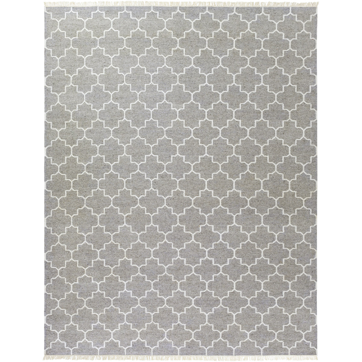 Isle 120 X 96 inch Gray and Neutral Area Rug, Viscose and Wool