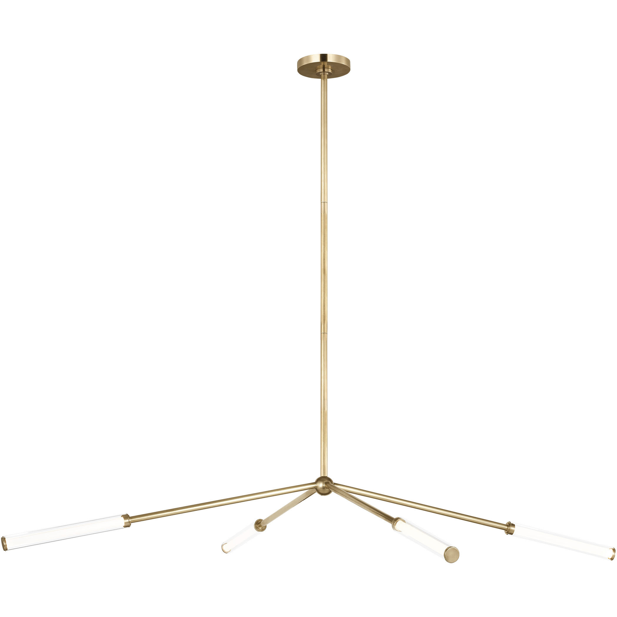 Sean Lavin Poza LED 63.5 inch Hand-Rubbed Antique Brass Chandelier Ceiling Light