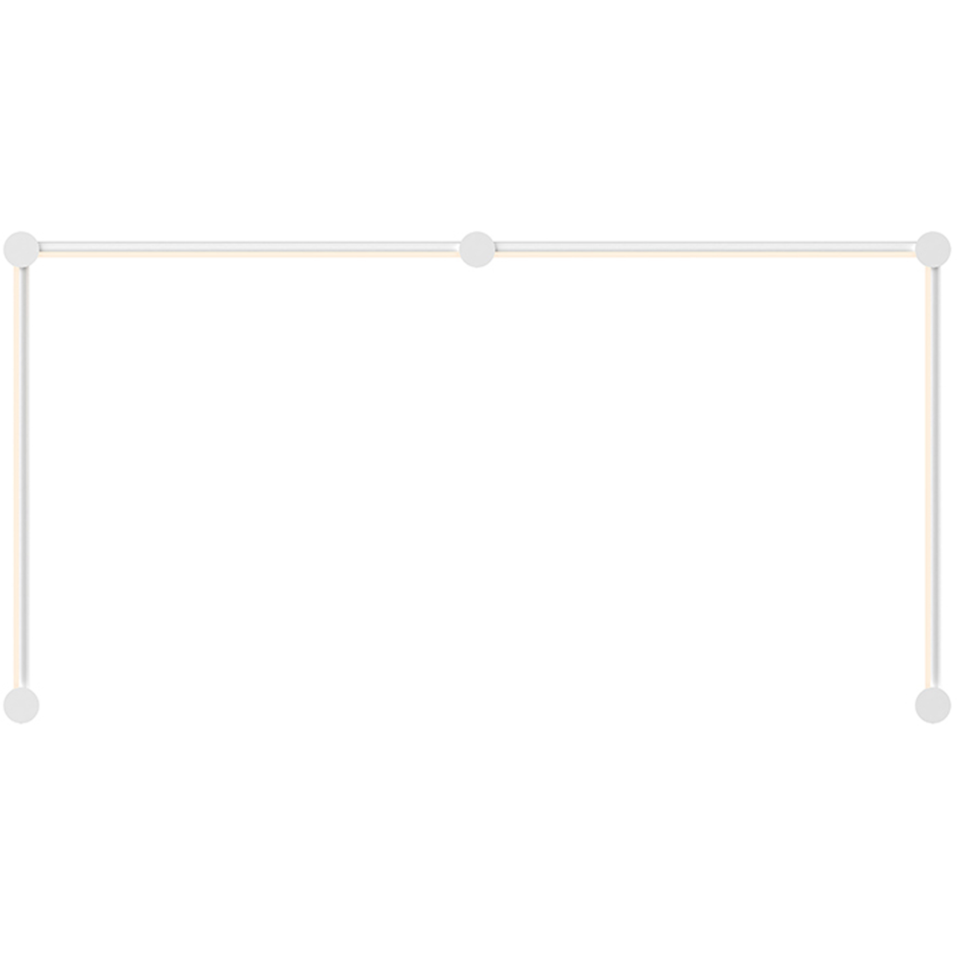 Purolinear 360 LED 49 inch Satin White ADA Wall Bar Light Wall Light