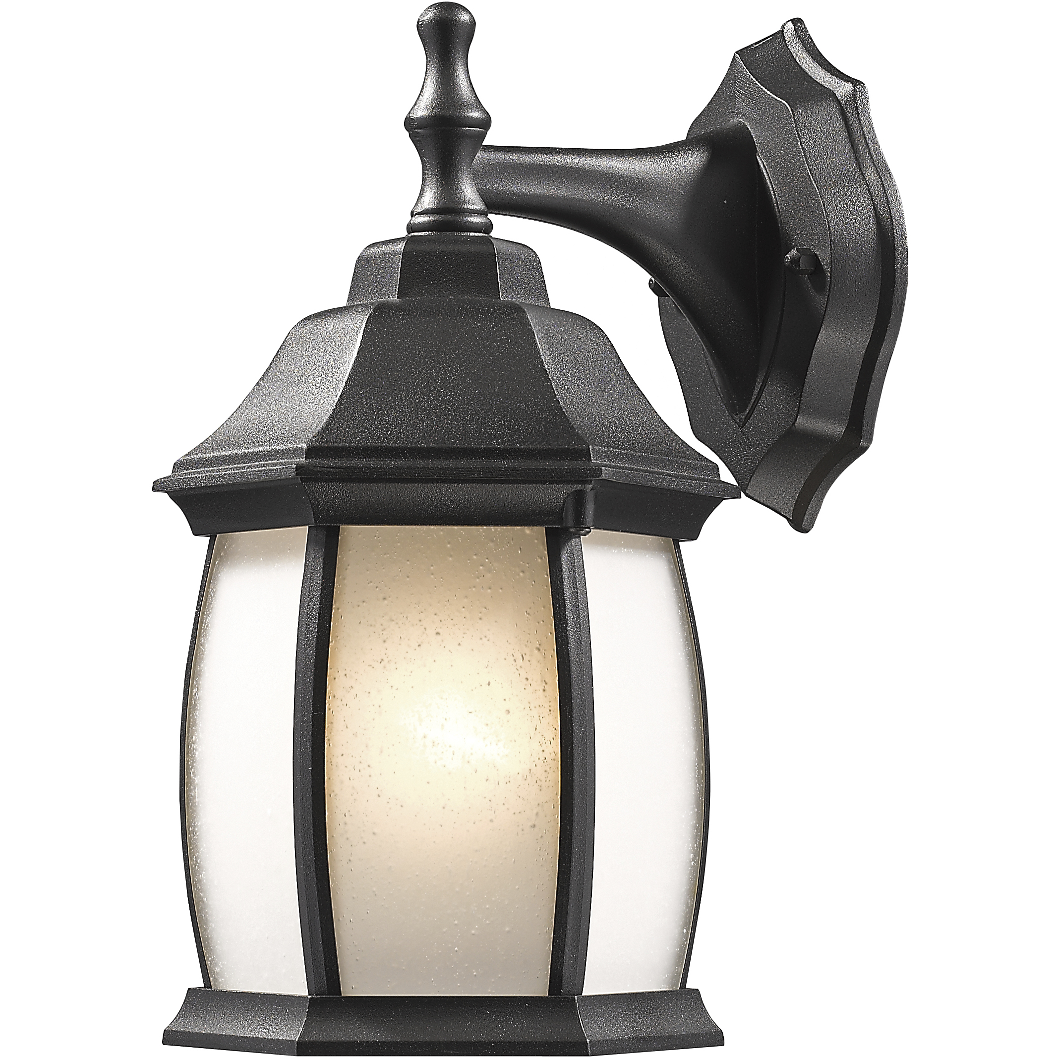 Waterdown 1 Light 11.75 inch Black Outdoor Wall Light