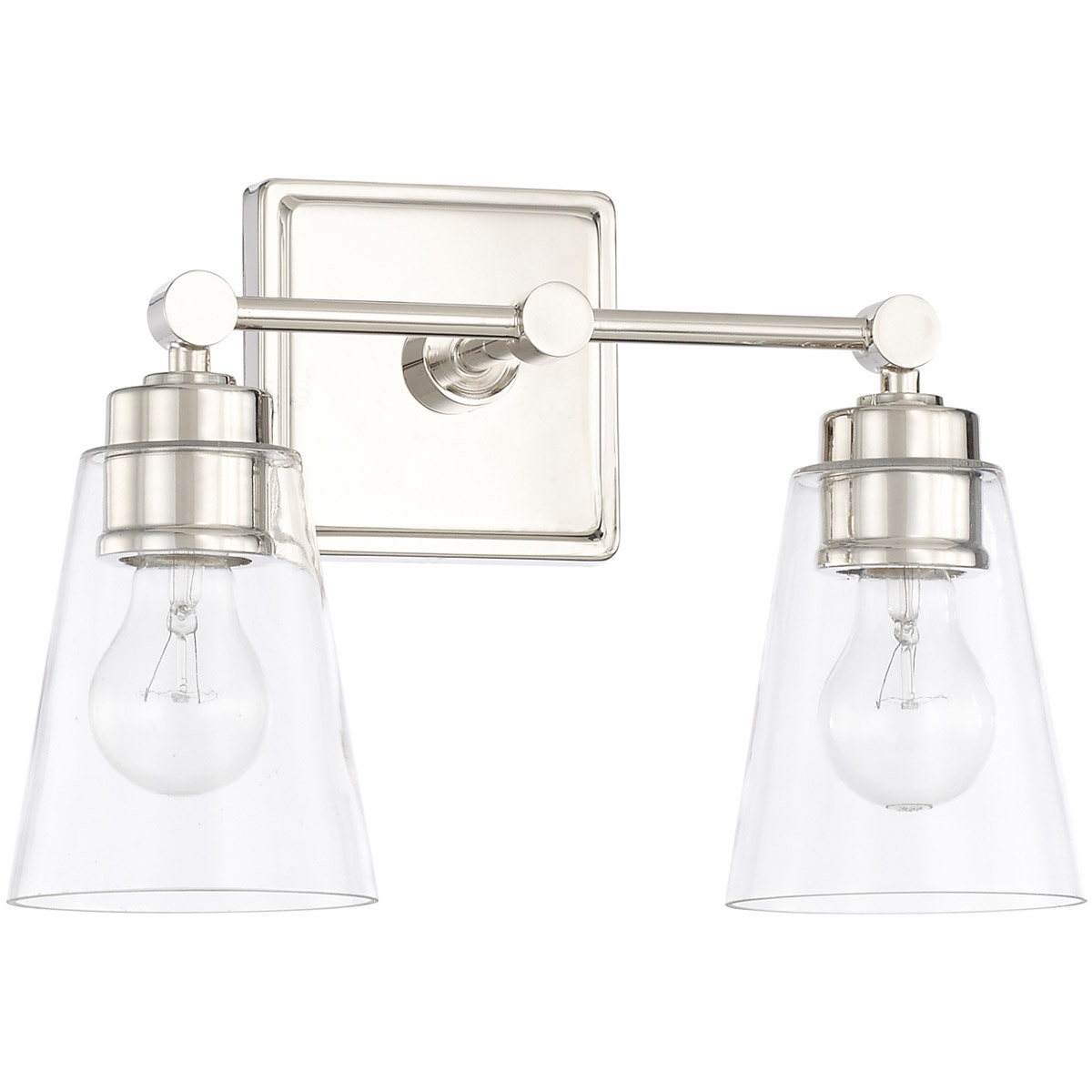 Rory 2 Light 14 inch Polished Nickel Vanity Light Wall Light