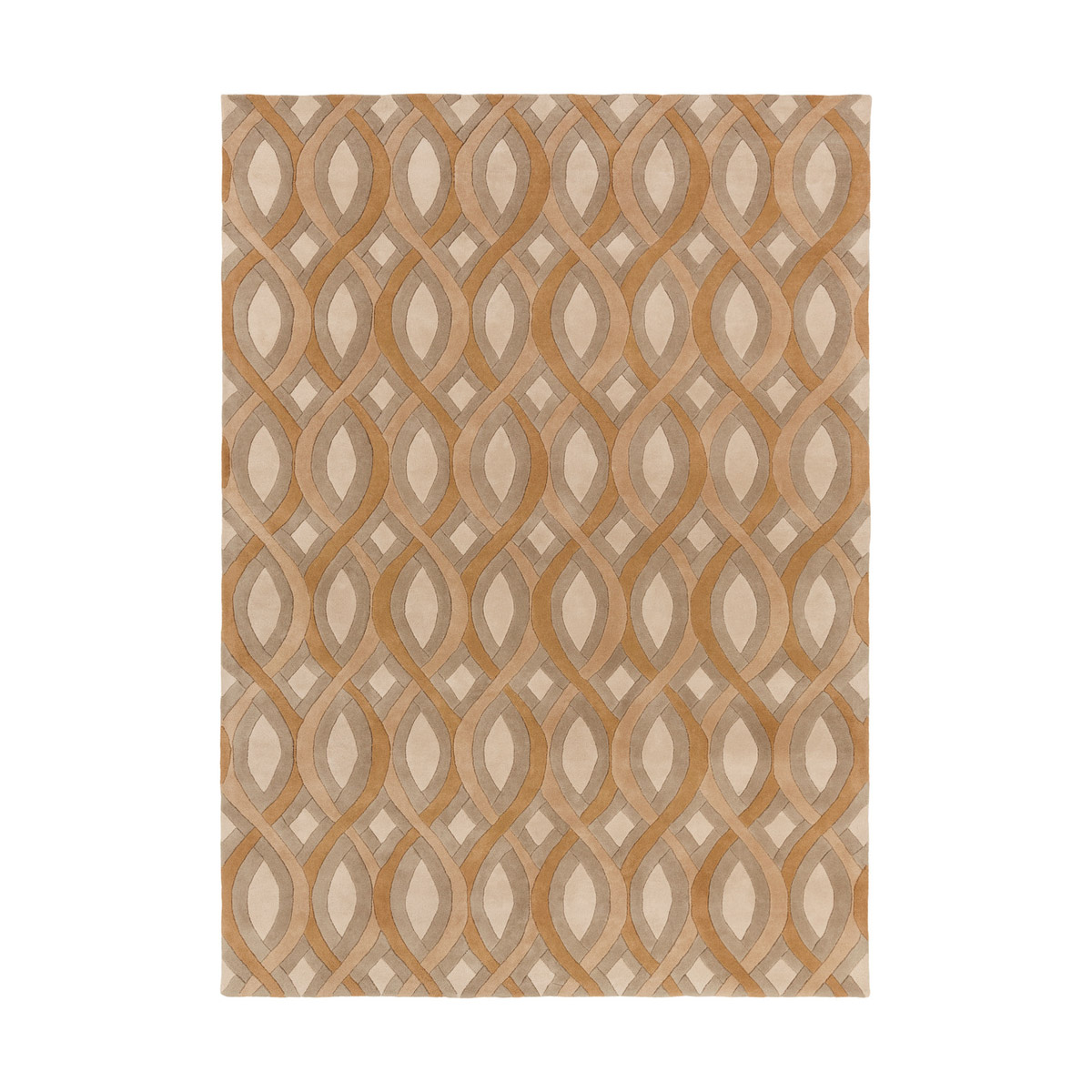 Modern Classics 132 X 96 inch Brown and Neutral Area Rug, Wool