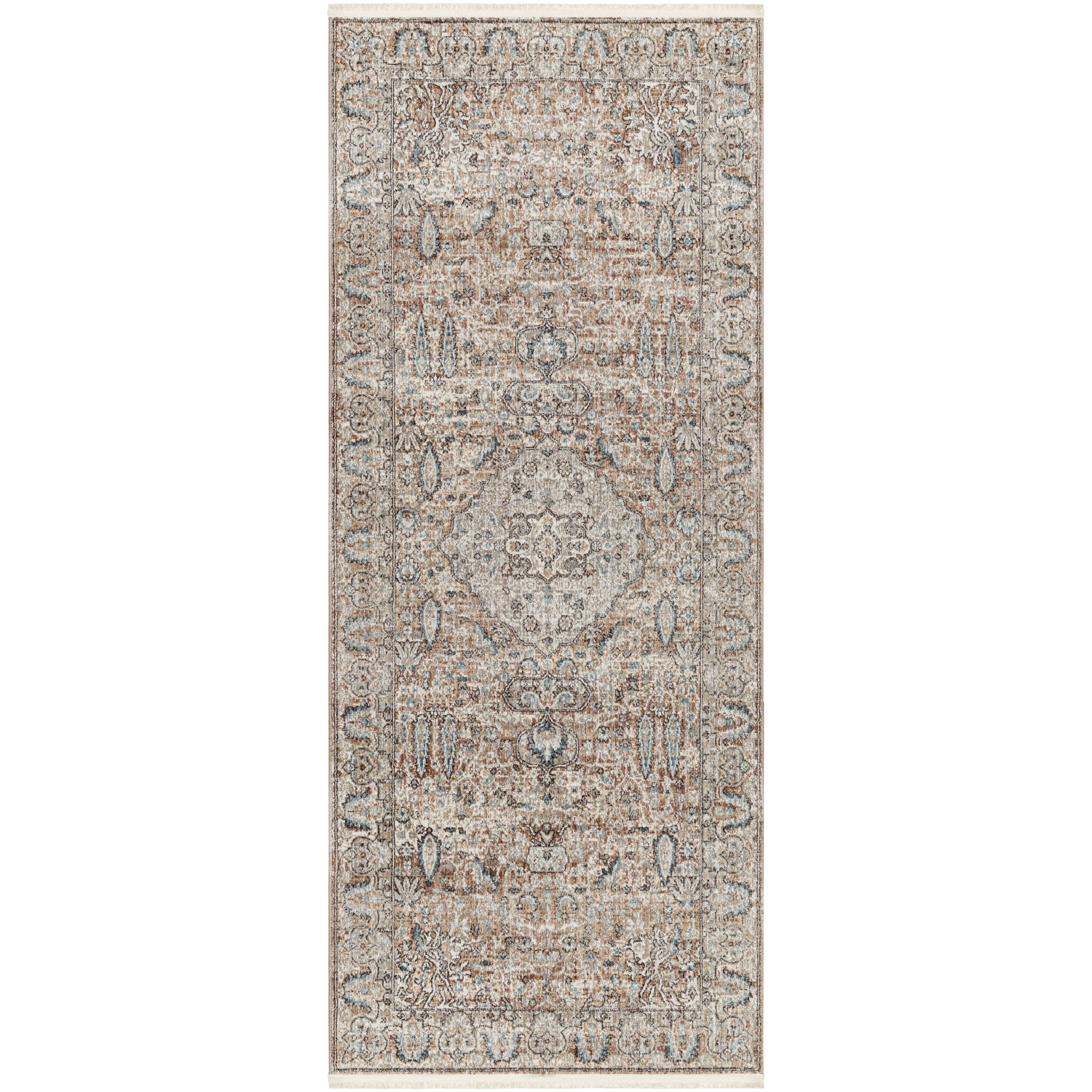 Carlisle 94 X 35 inch Taupe Rug, Runner