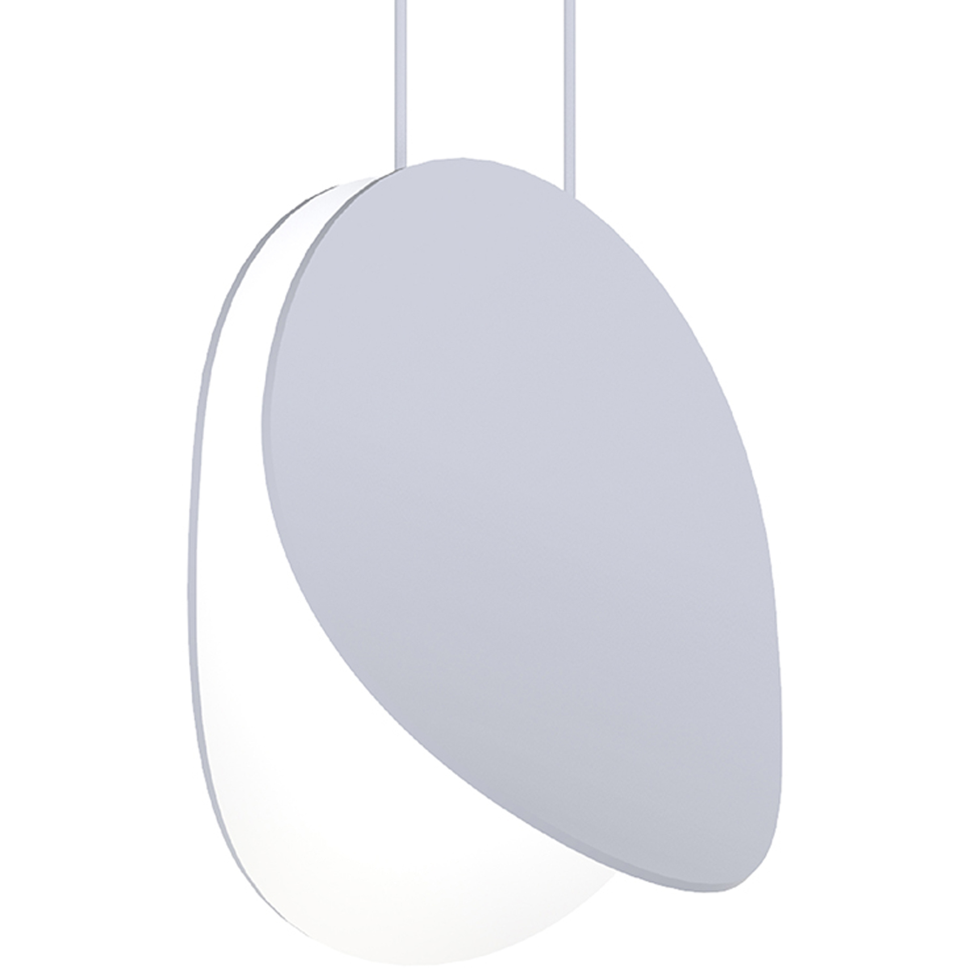 Malibu Discs LED 7.5 inch Dove Gray Pendant Ceiling Light in Standard Suspension