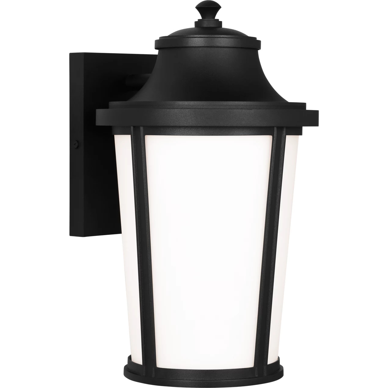 Portola 1 Light 14 inch Textured Black Outdoor Wall Lantern, Medium